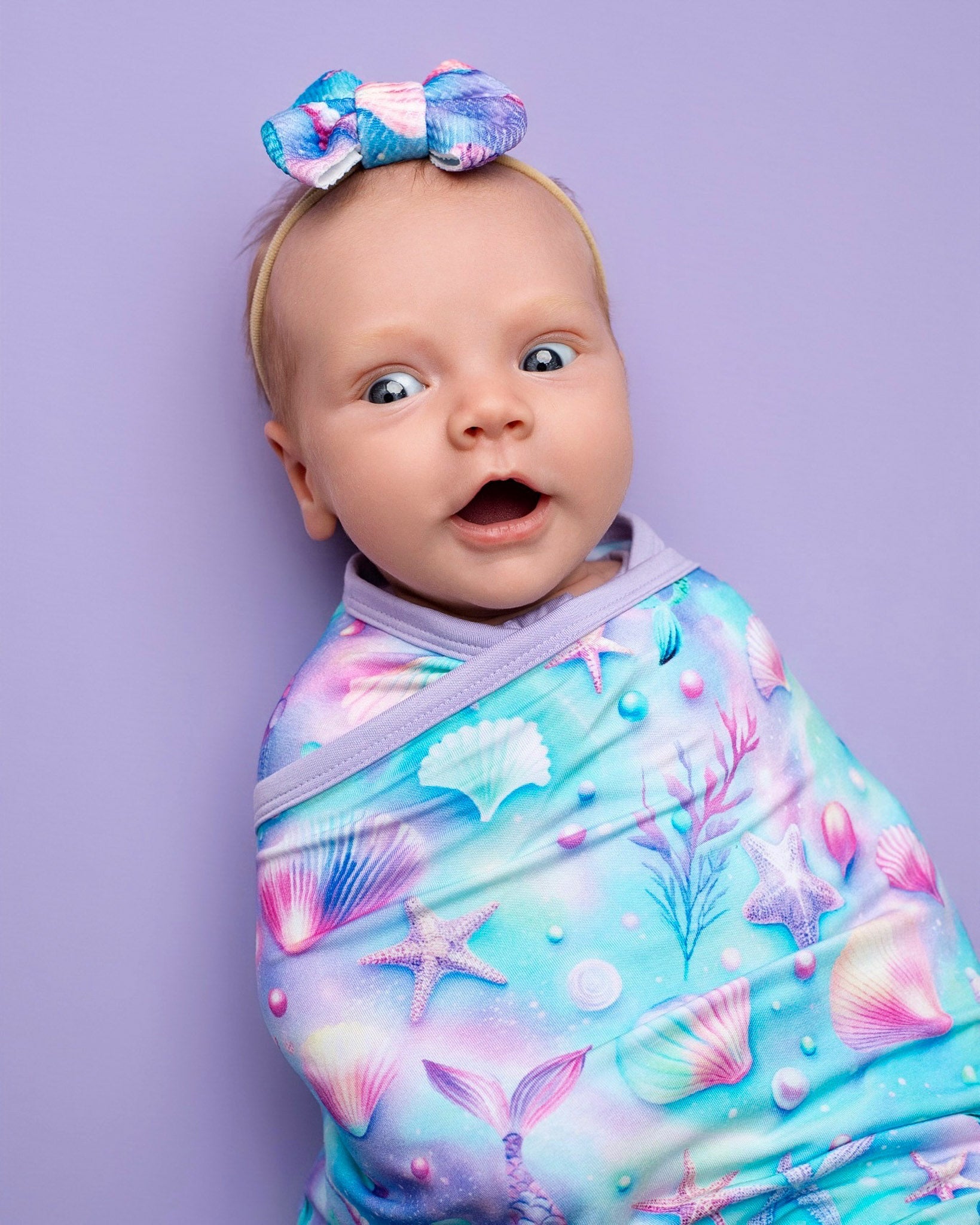 Magical Mermaid Shells | Bamboo Swaddle Blanket