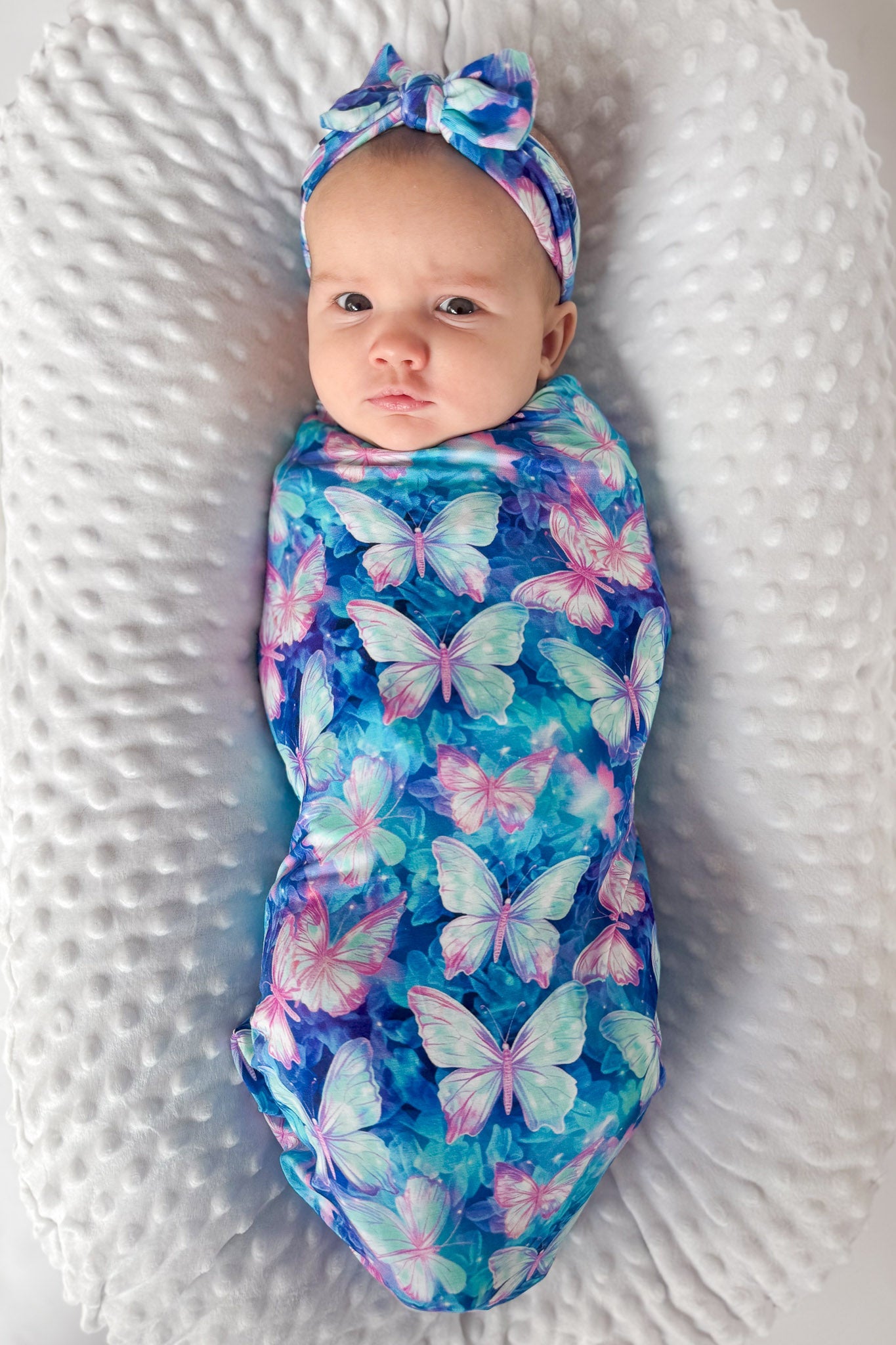 Electric Butterflies | Bamboo Swaddle Blanket
