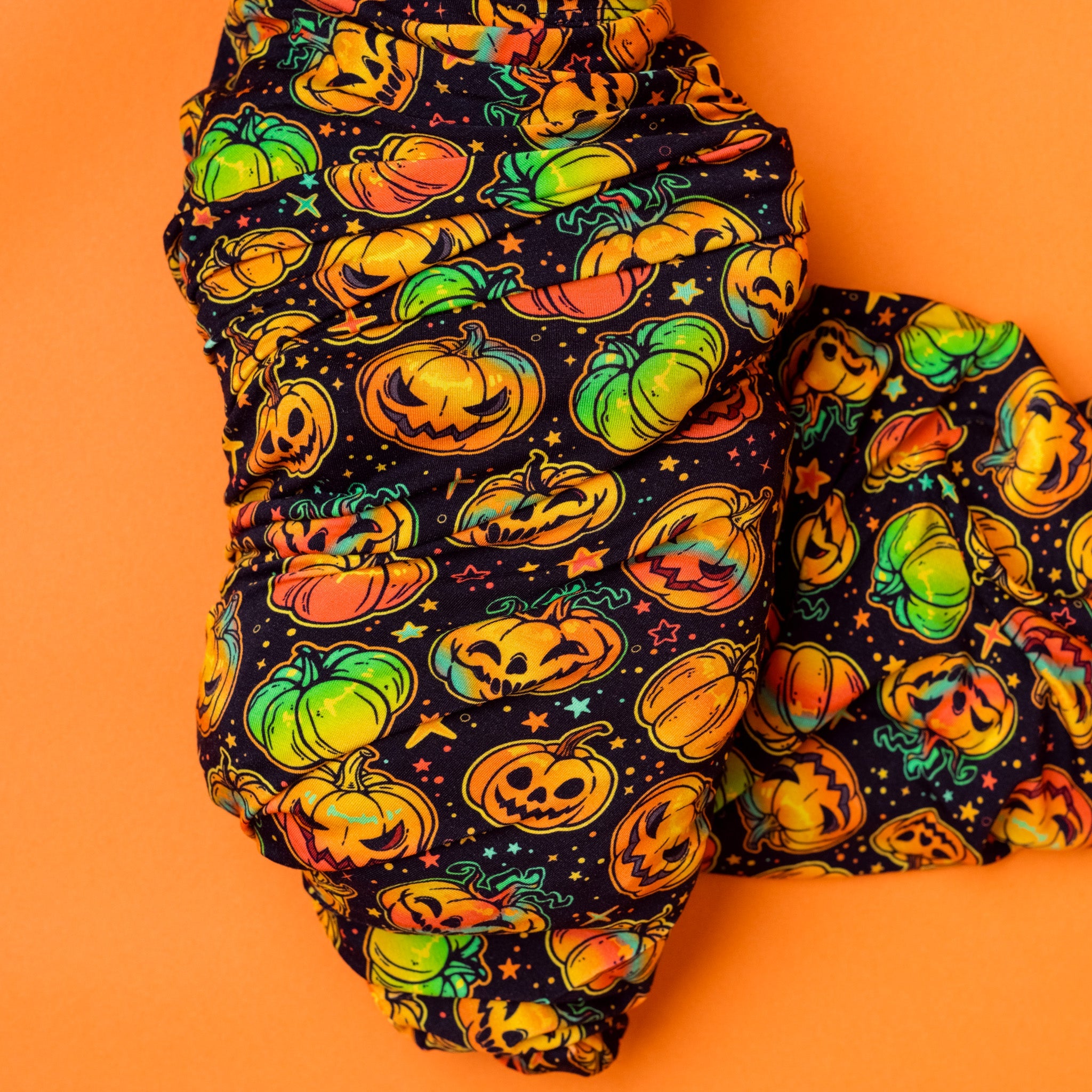 Halloween | Spooky Pumpkins | Bamboo Swaddle Blanket