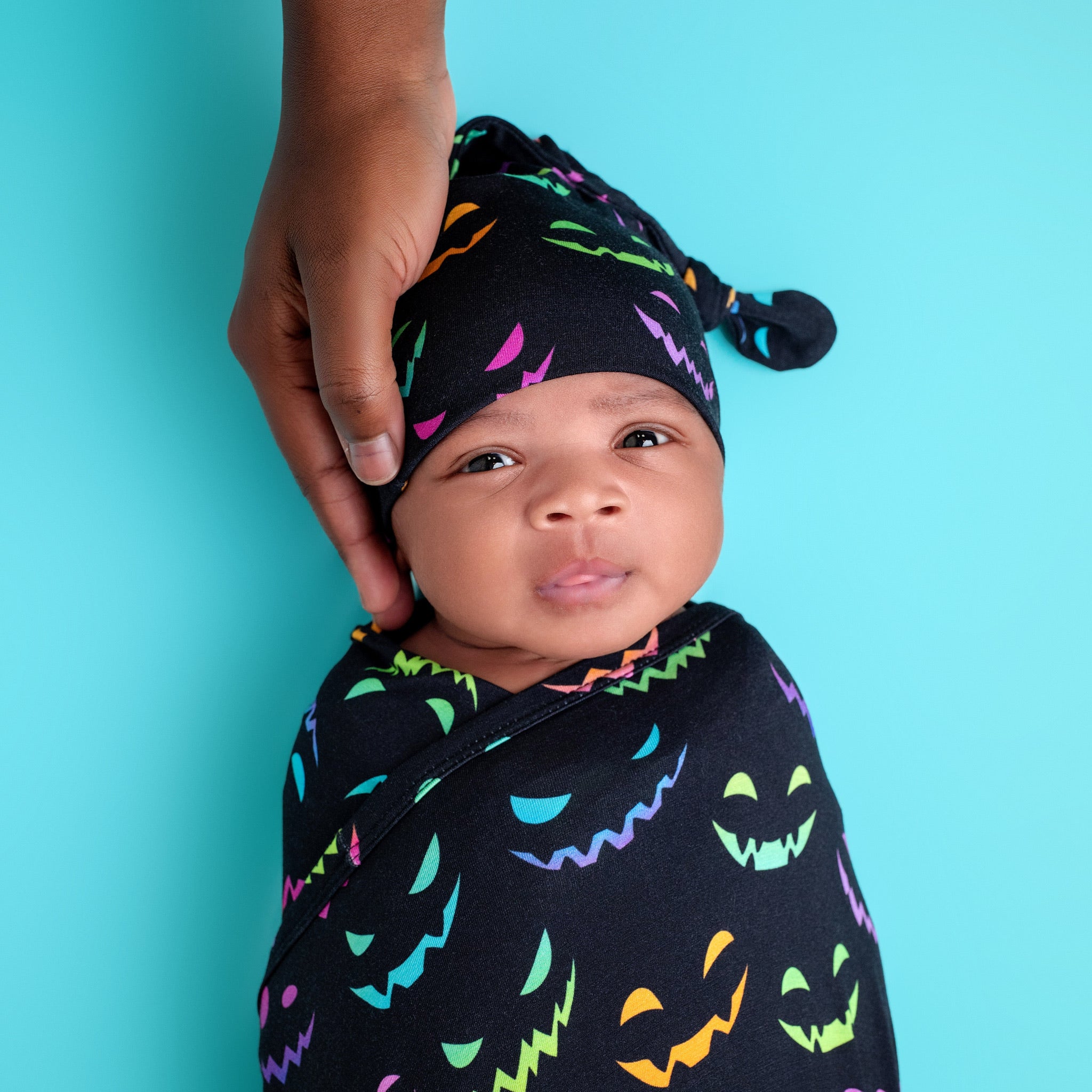 Halloween Night | Bamboo Newborn Baby Knotted Hat