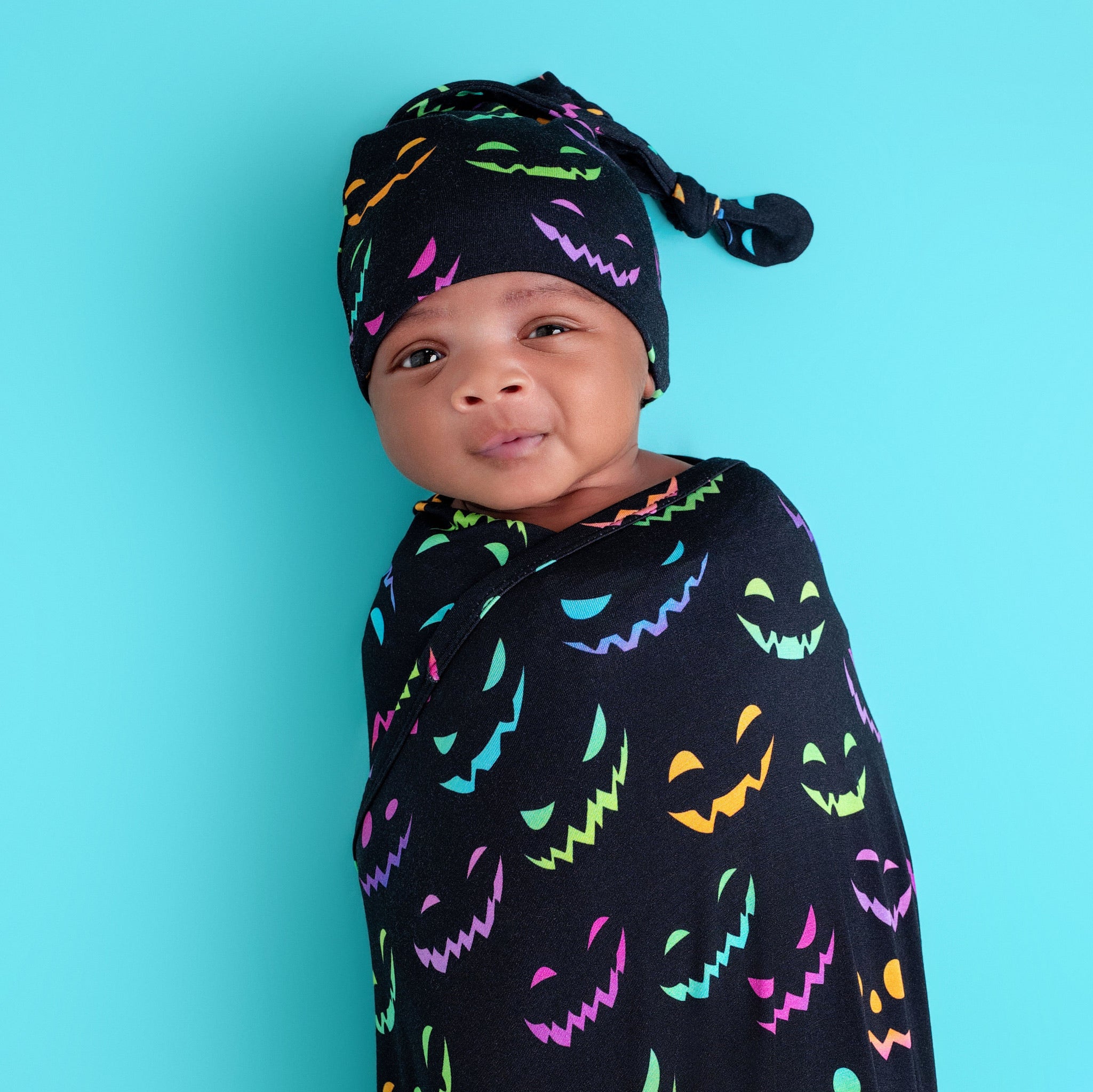 Halloween Night | Bamboo Newborn Baby Knotted Hat