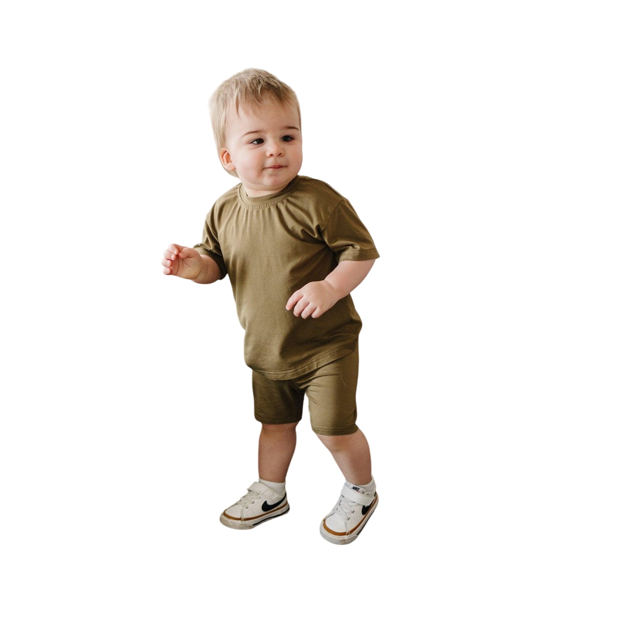 Bamboo Tee & Bike Shorts - Sold As Separates