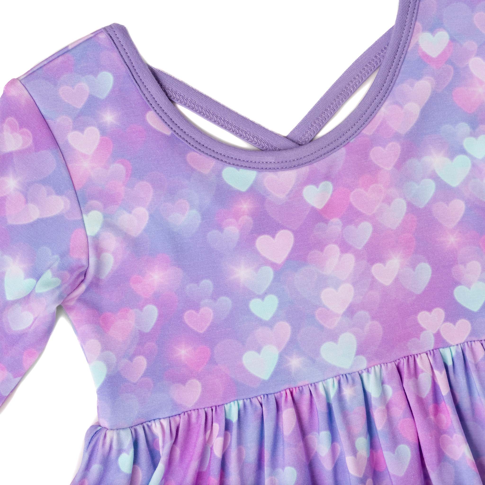 Hearts | Bamboo Ruffle Twirl Dress