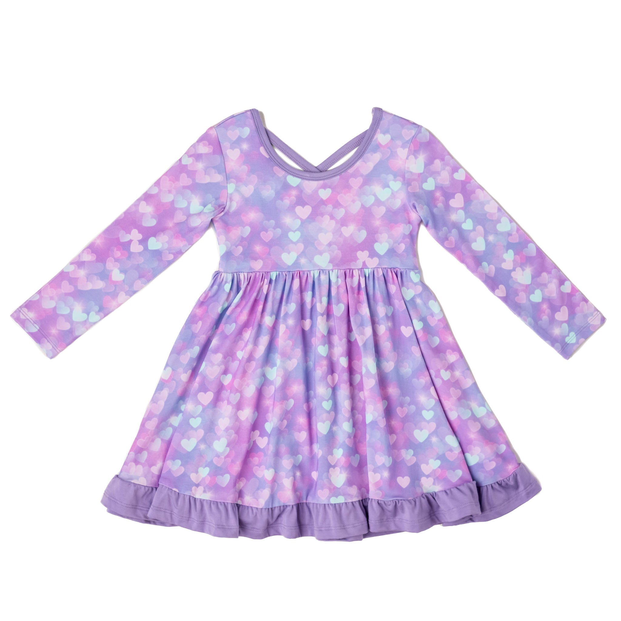 Hearts | Bamboo Ruffle Twirl Dress