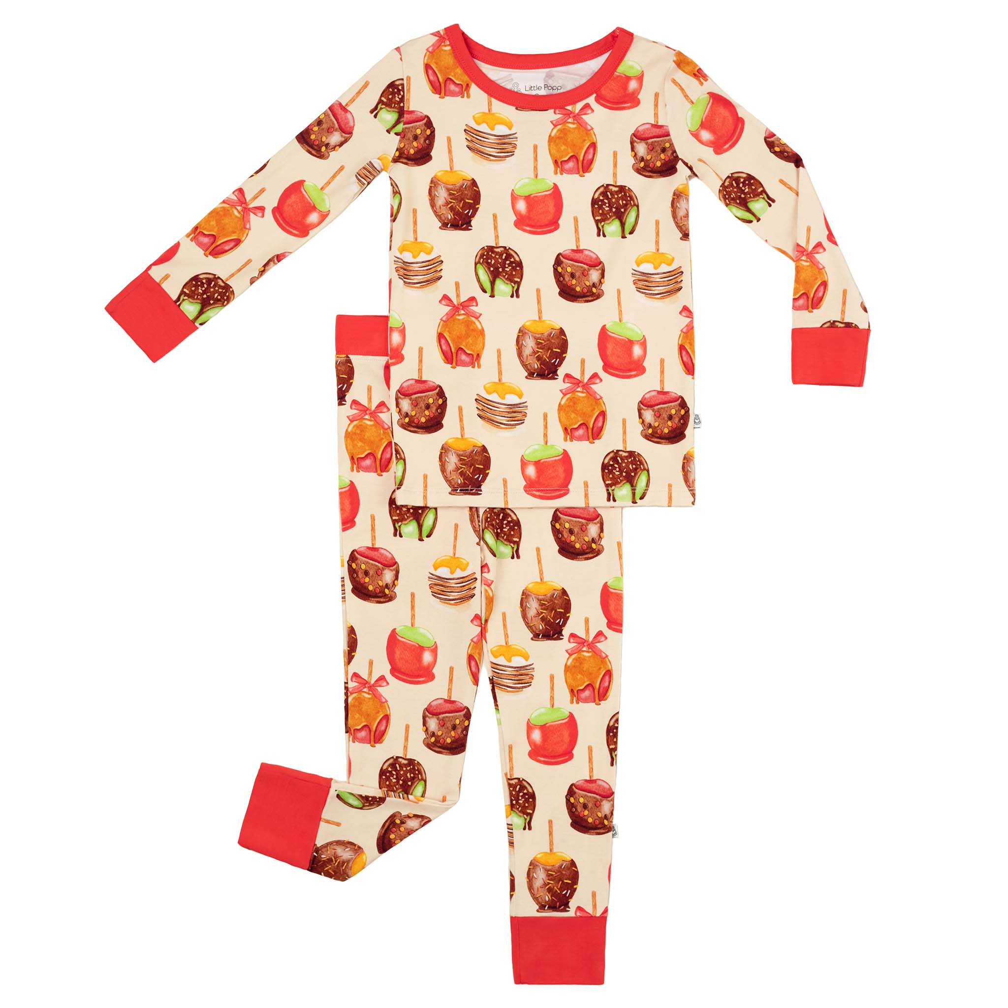 Candy Apples | Two-piece Bamboo Long Sleeve Toddler & Kids Pajamas