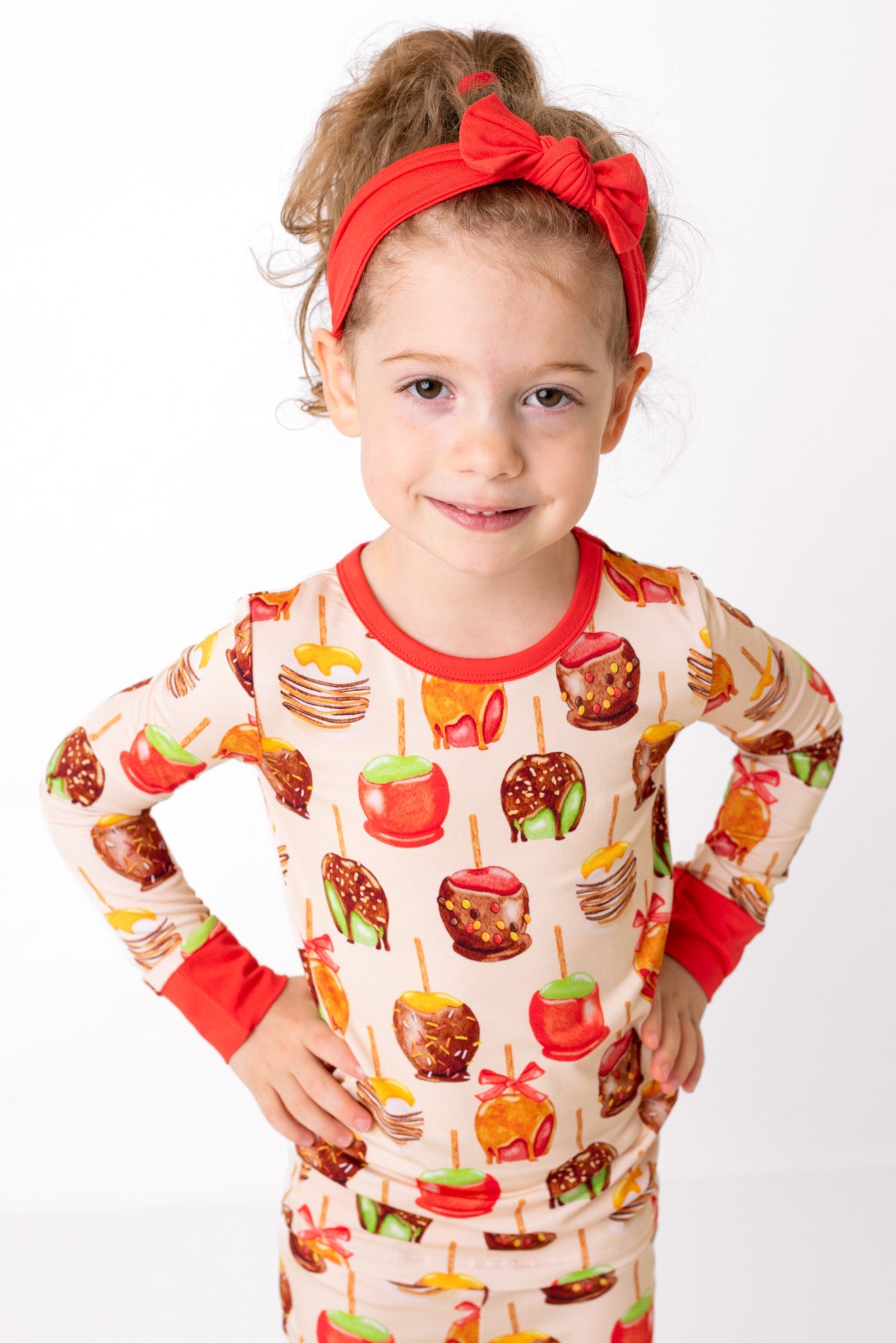 Candy Apples | Two-piece Bamboo Long Sleeve Toddler & Kids Pajamas