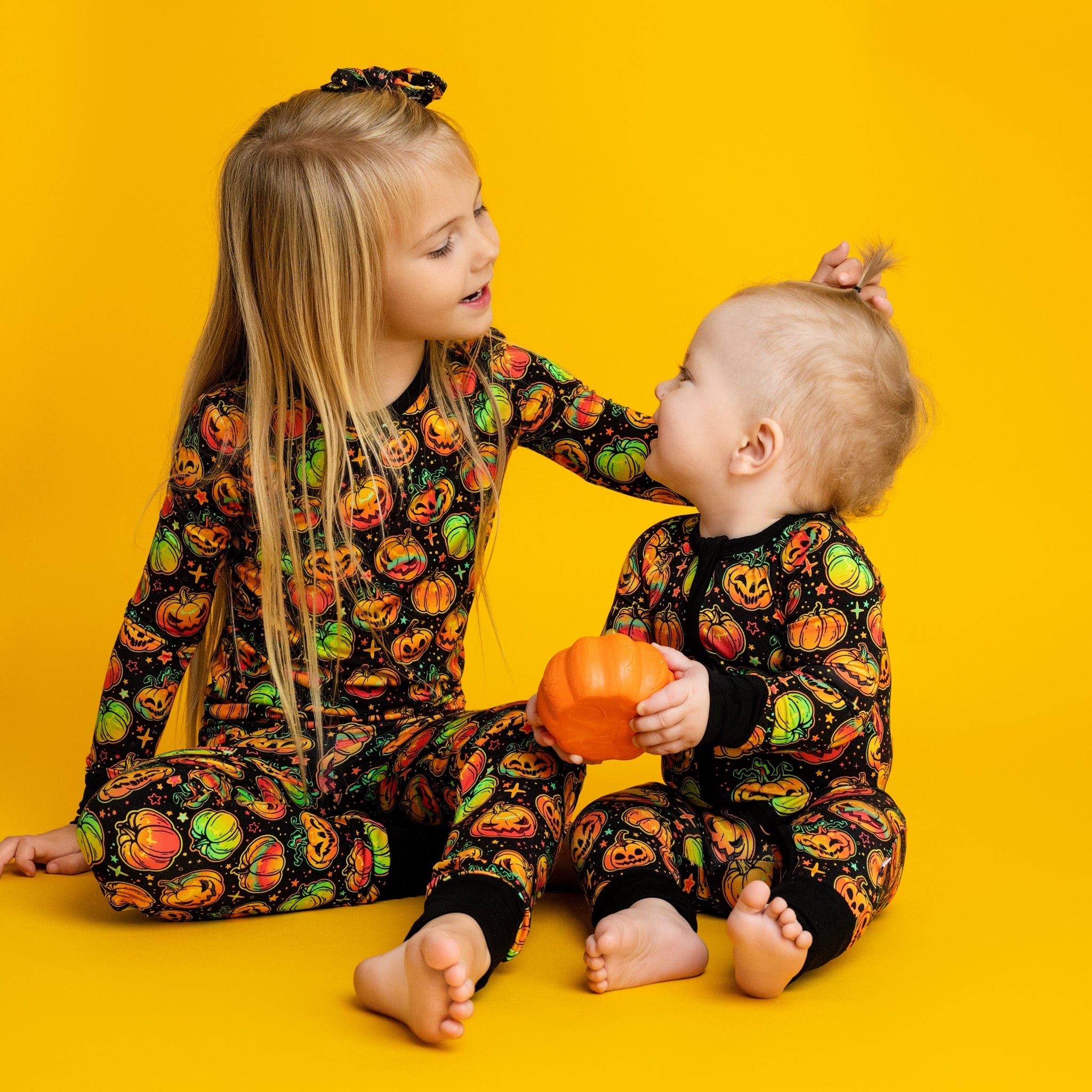 Halloween | Spooky Pumpkins | Bamboo Two-piece Pajamas