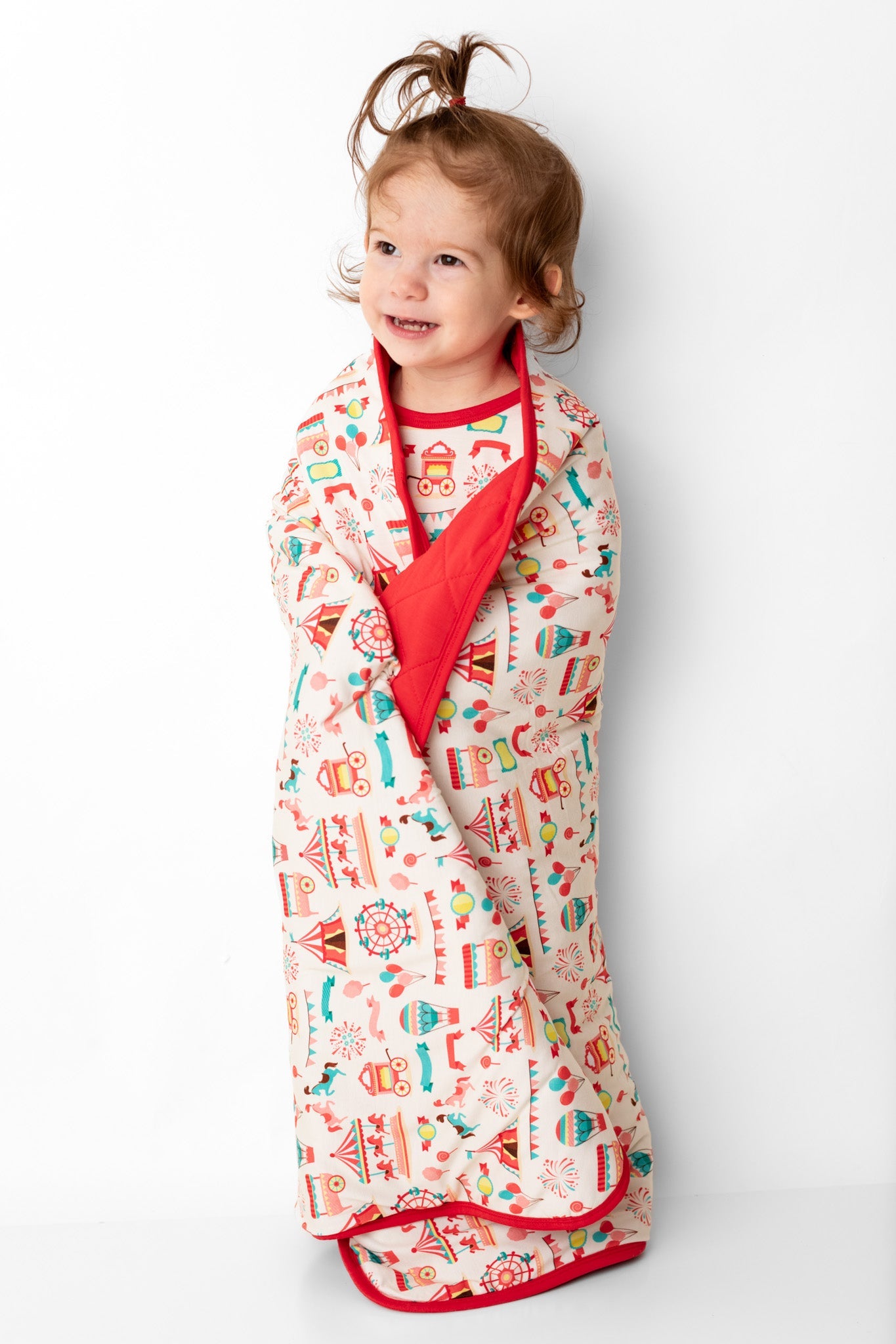 Classic Carnival | Mini Quilted Bamboo Baby Blanket