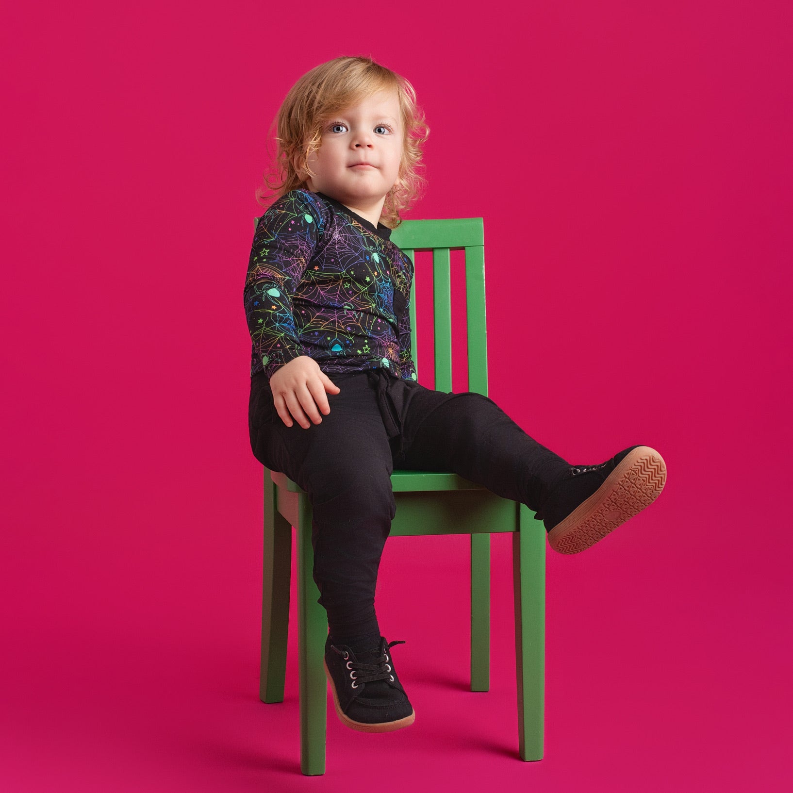 Halloween | Spooky Webs | Bamboo Toddler & Kids Pocket T-shirt