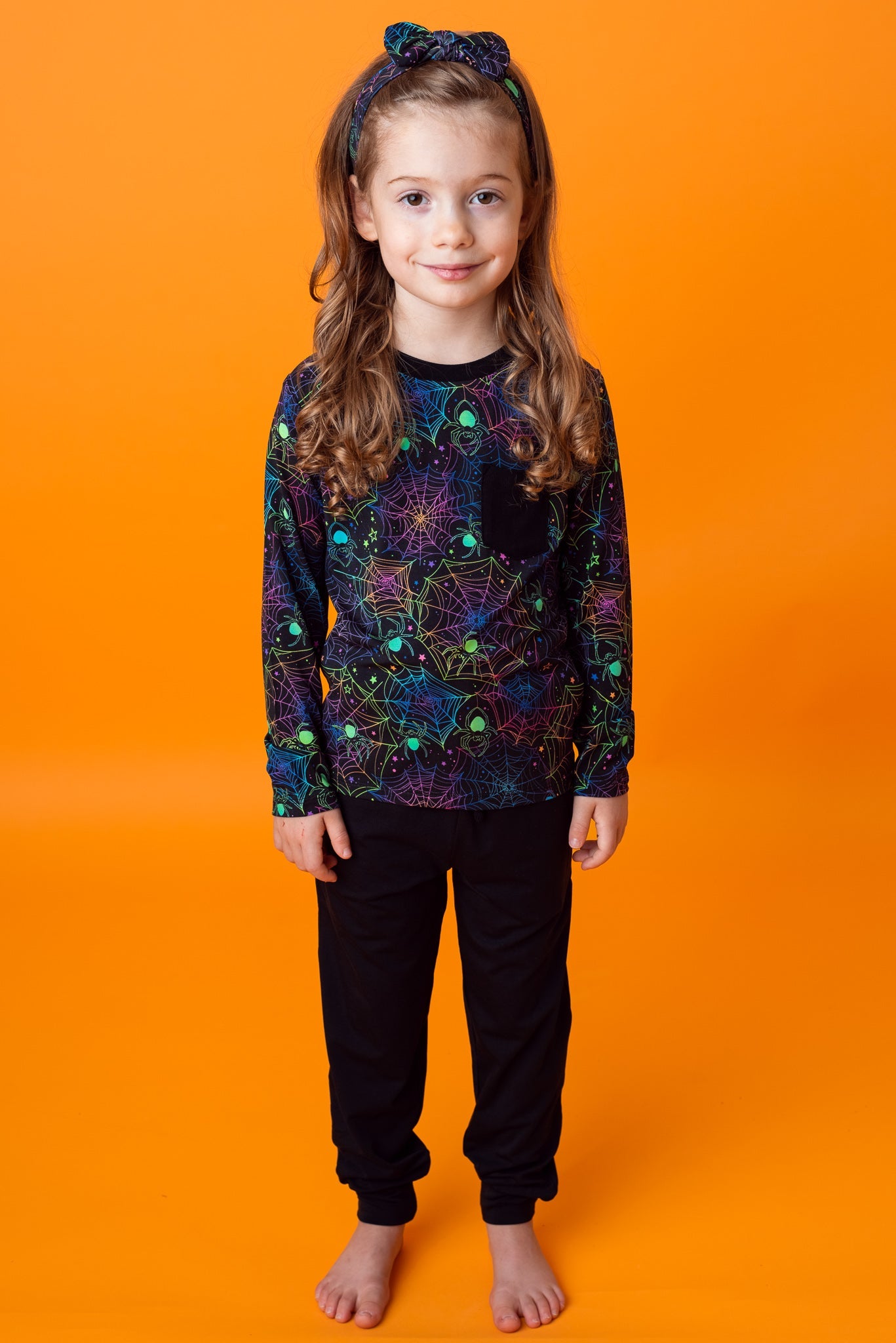 Halloween | Spooky Webs | Bamboo Toddler & Kids Pocket T-shirt