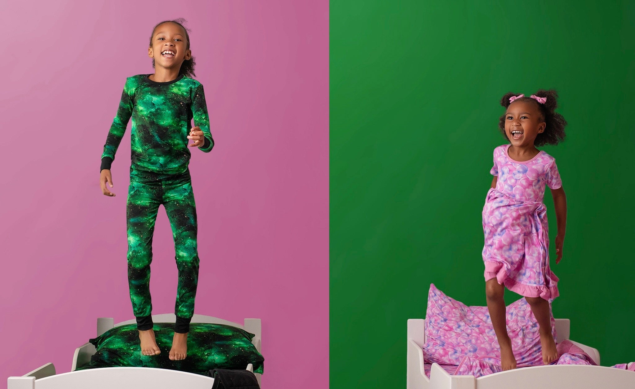 Wicked Cute | Bubbles | Bamboo Ruffle Twirl Dress & Shorts