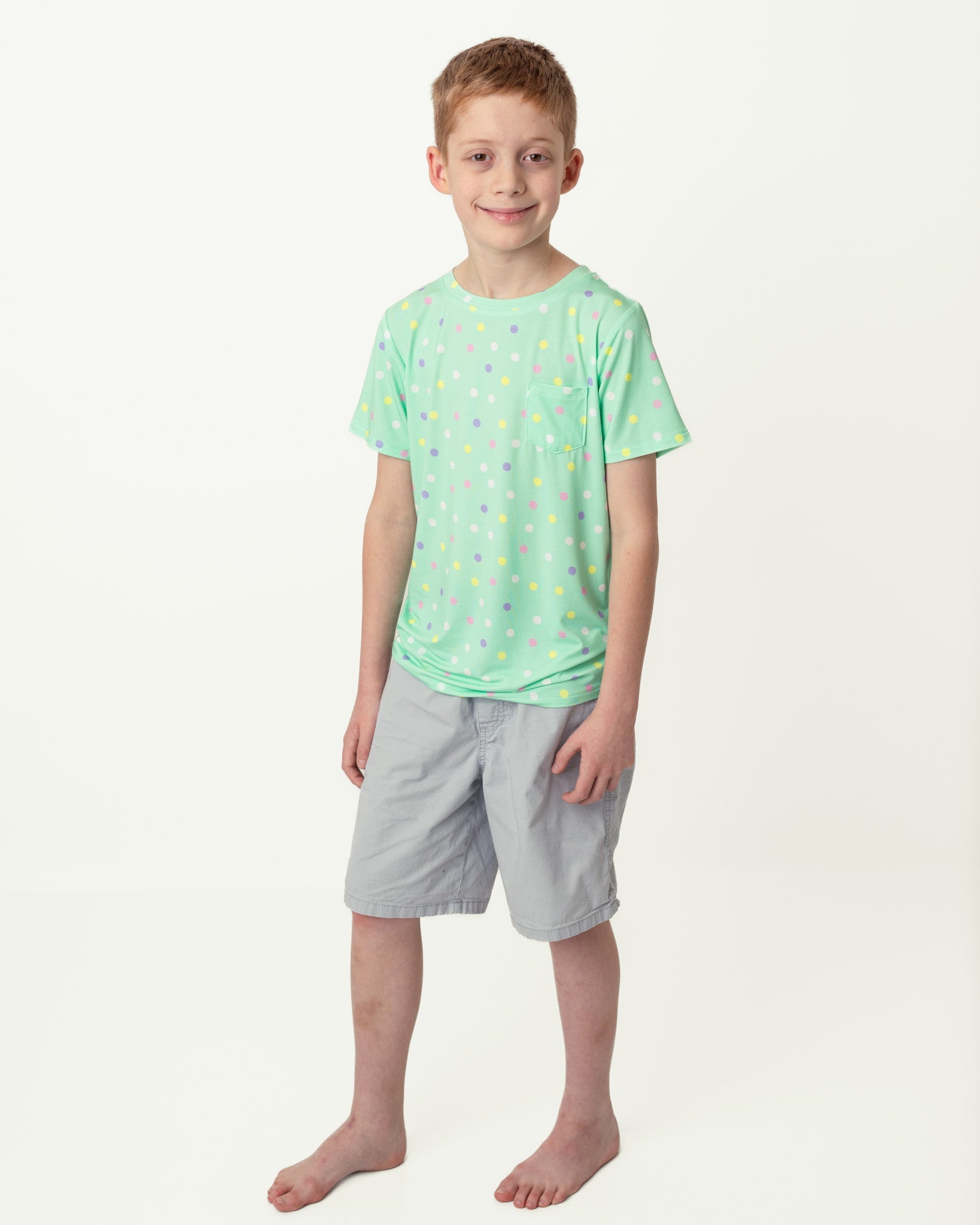 Pastel Dots | Bamboo Toddler & Kids Pocket T-shirt