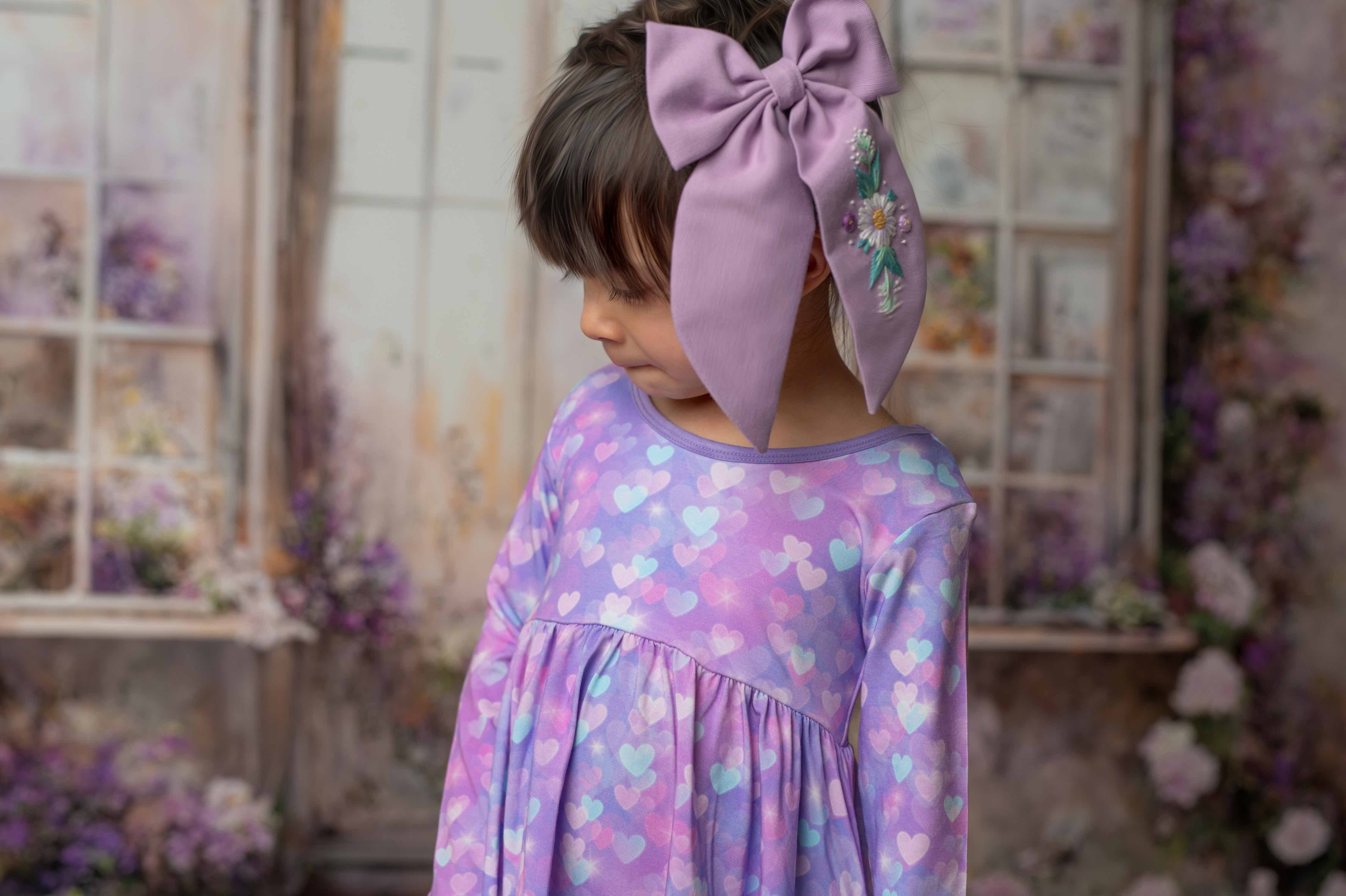 Hearts | Bamboo Ruffle Twirl Dress