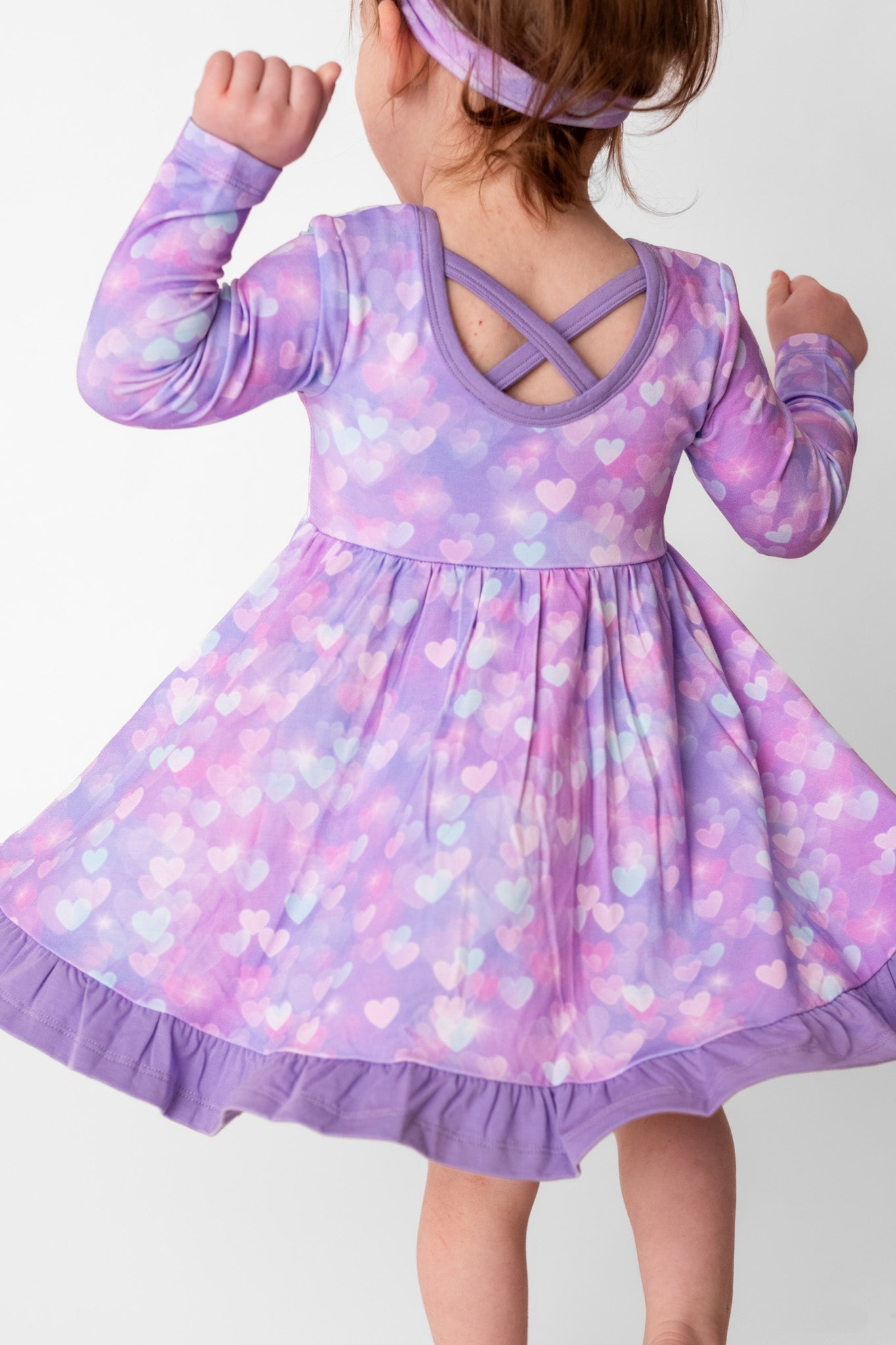 Hearts | Bamboo Ruffle Twirl Dress
