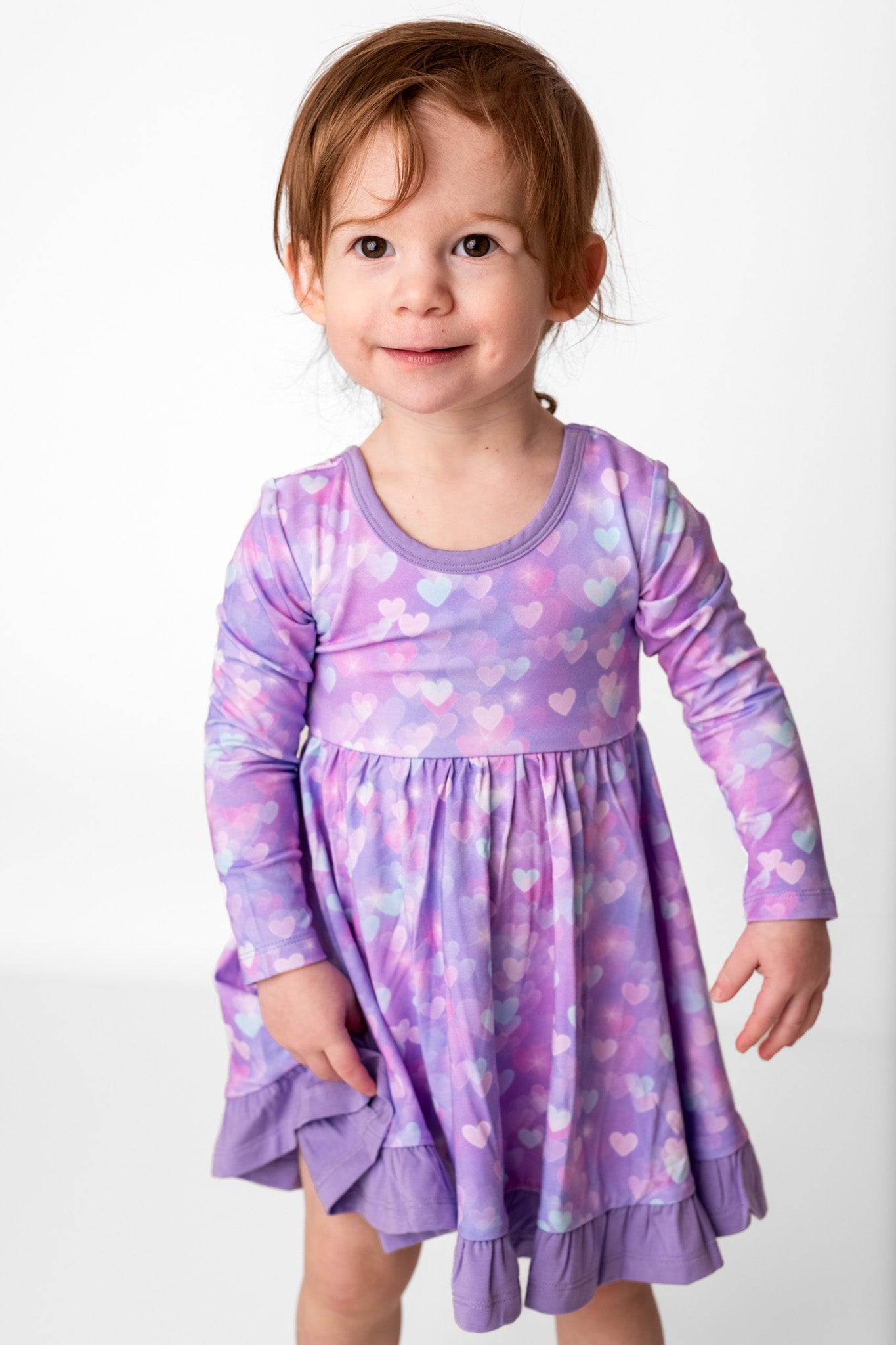 Hearts | Bamboo Ruffle Twirl Dress