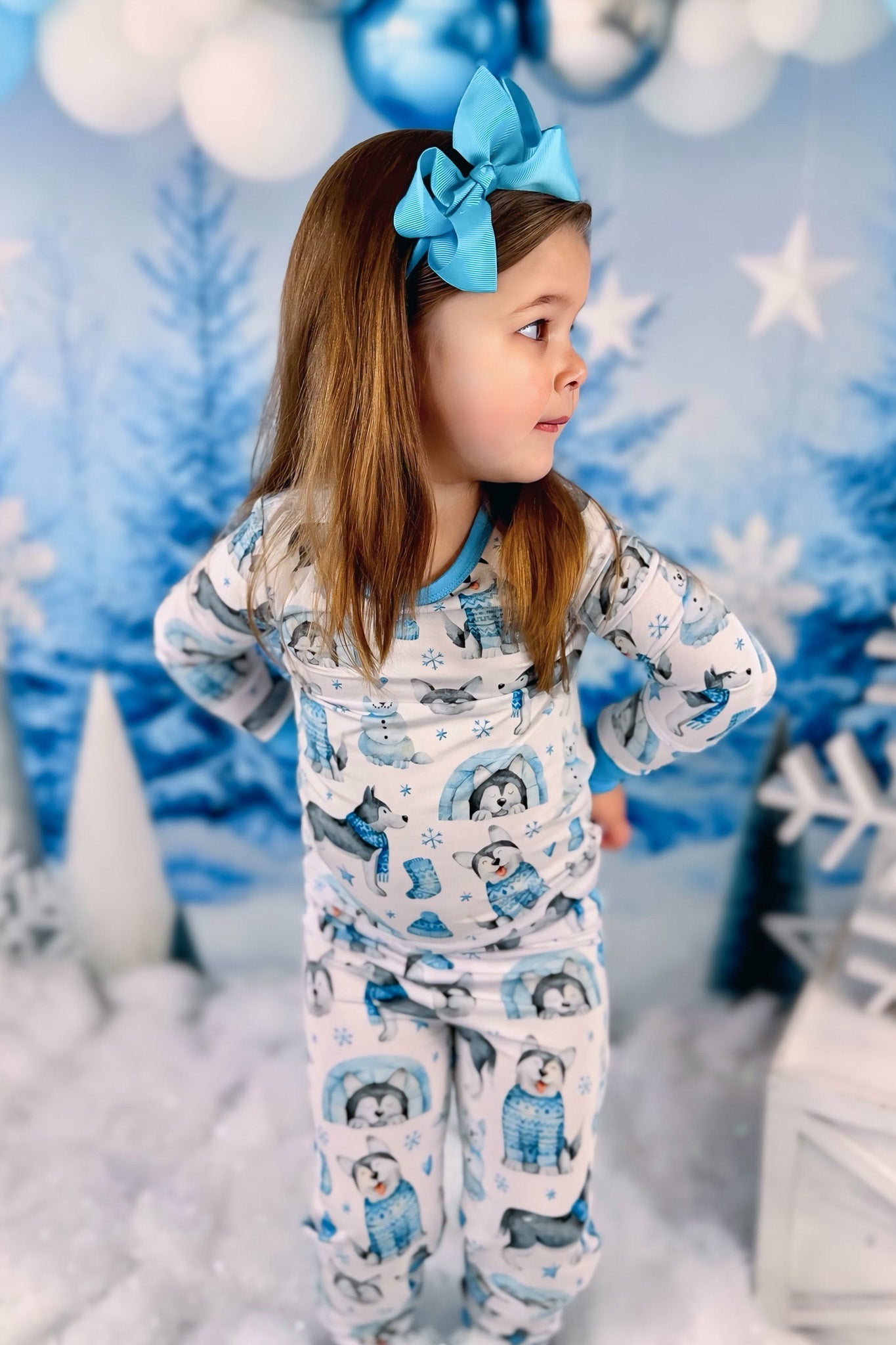 Arctic Huskies | Bamboo Two-piece Pajamas
