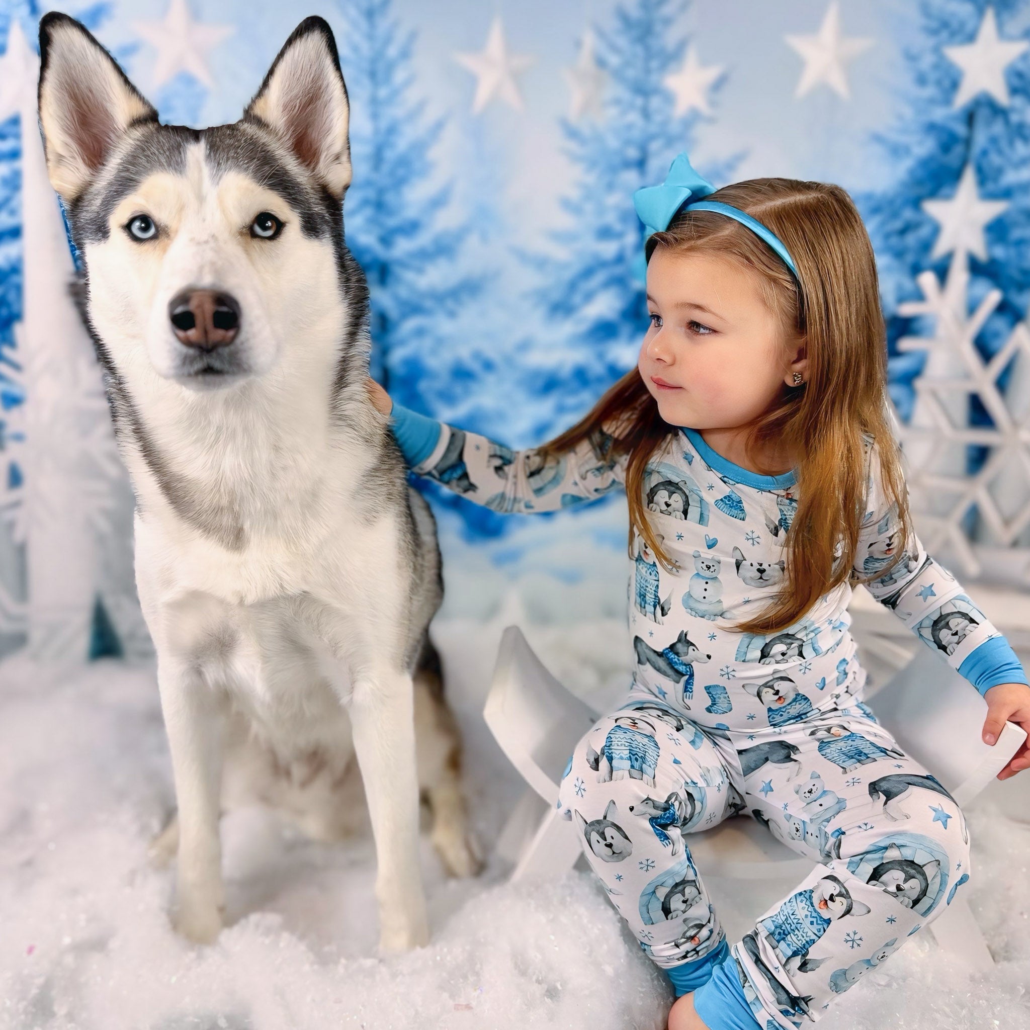 Arctic Huskies | Bamboo Two-piece Pajamas