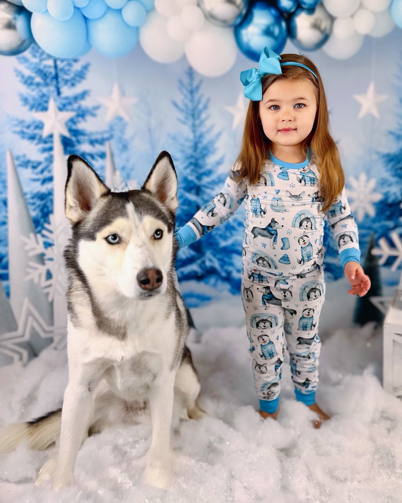 Arctic Huskies | Bamboo Two-piece Pajamas