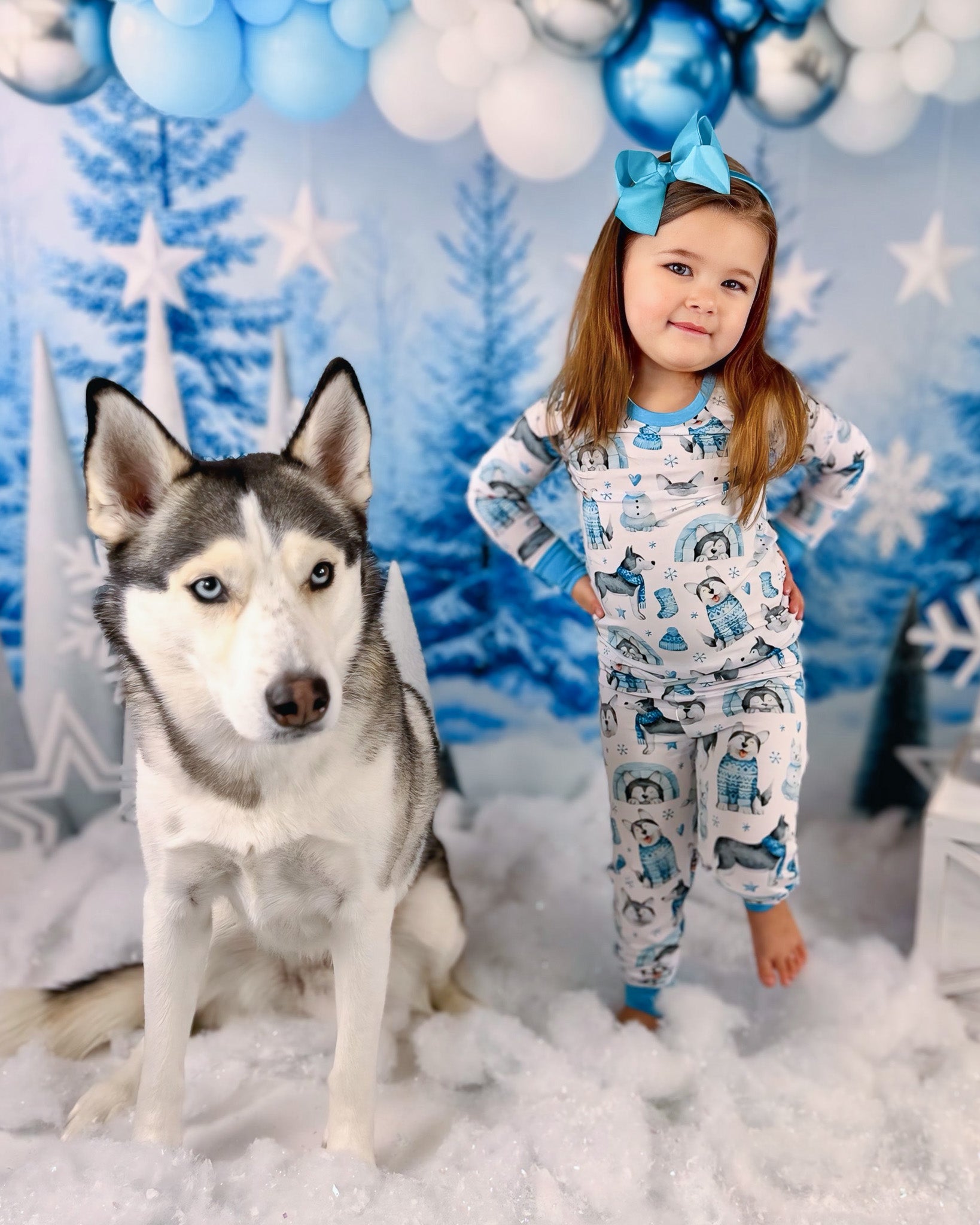 Arctic Huskies | Bamboo Two-piece Pajamas