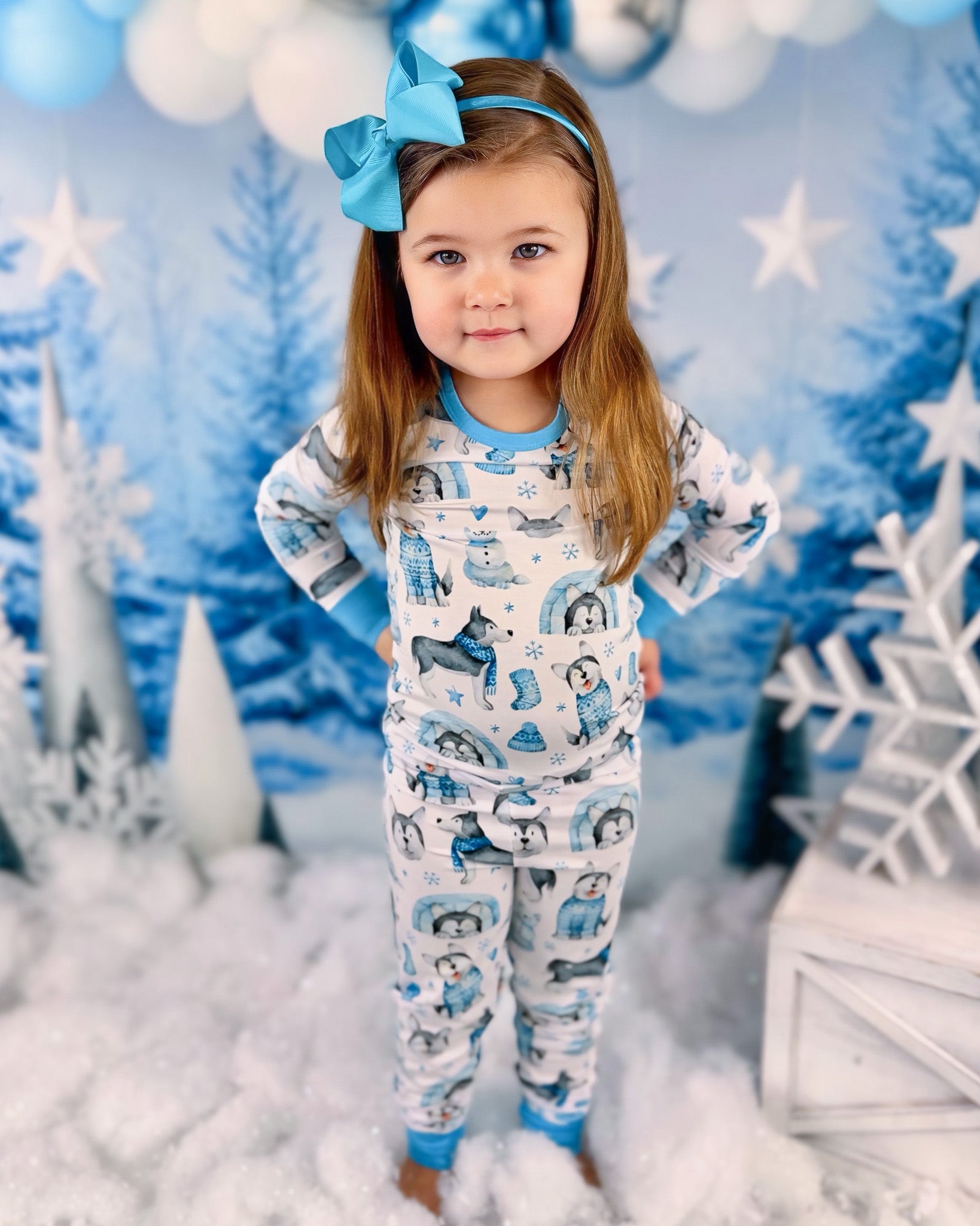 Arctic Huskies | Bamboo Two-piece Pajamas