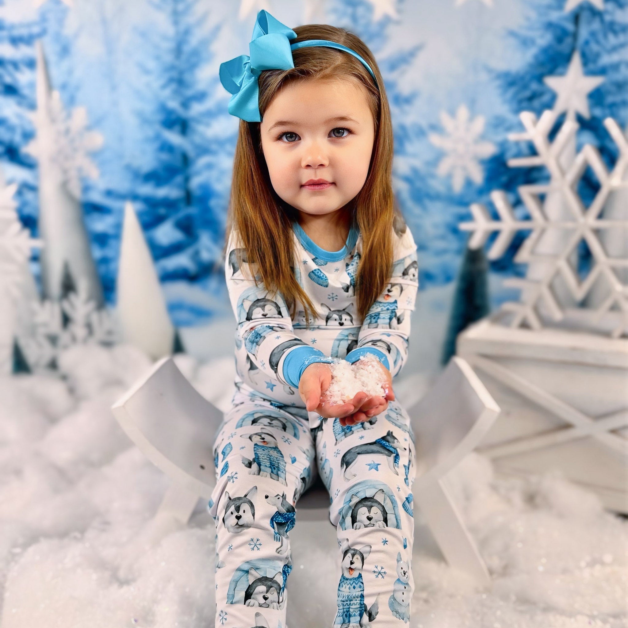 Arctic Huskies | Bamboo Two-piece Pajamas