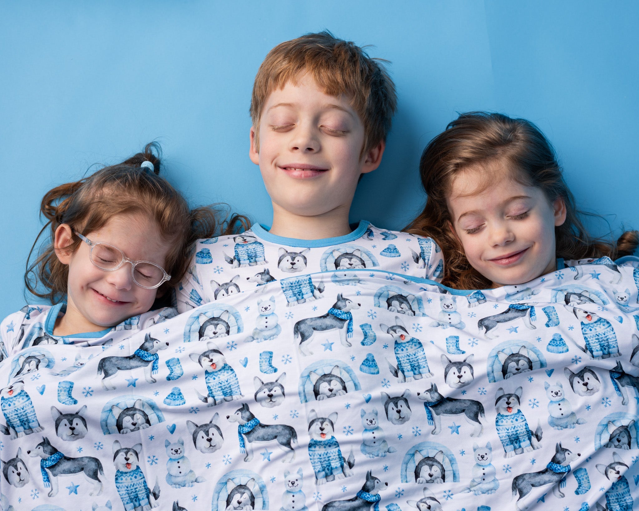 Arctic Huskies | Bamboo Double Layer Toddler Blanket