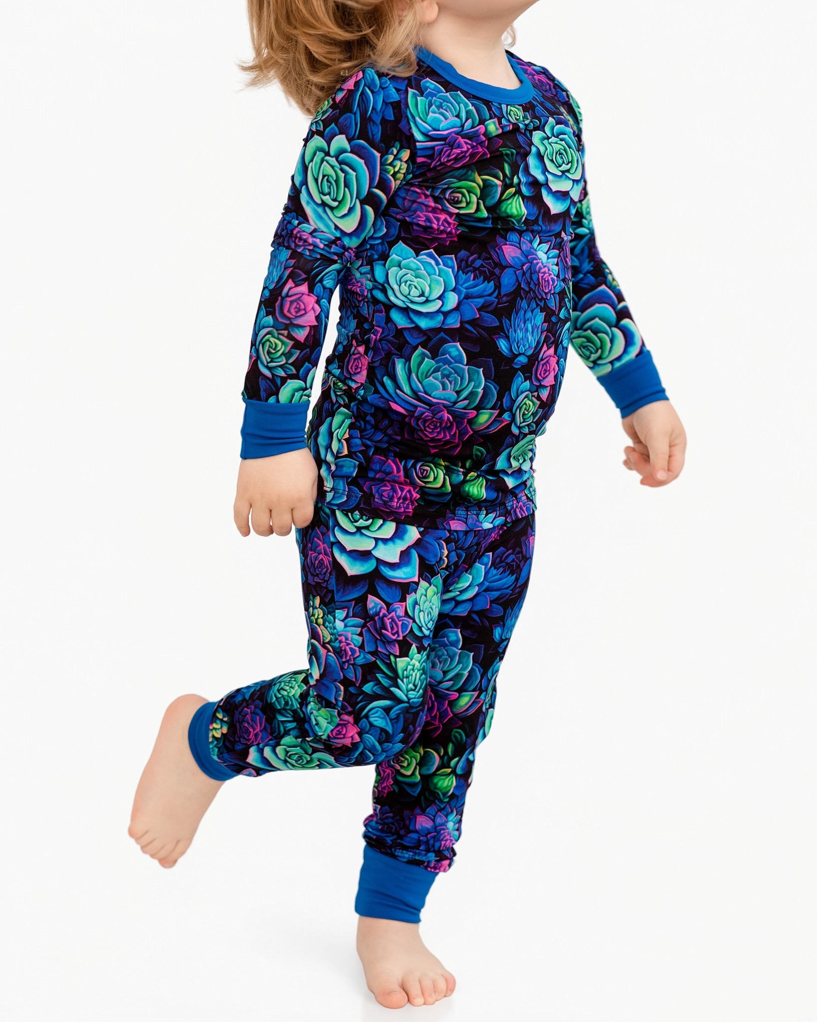 Electric Succulents | Bamboo Two-piece Pajamas