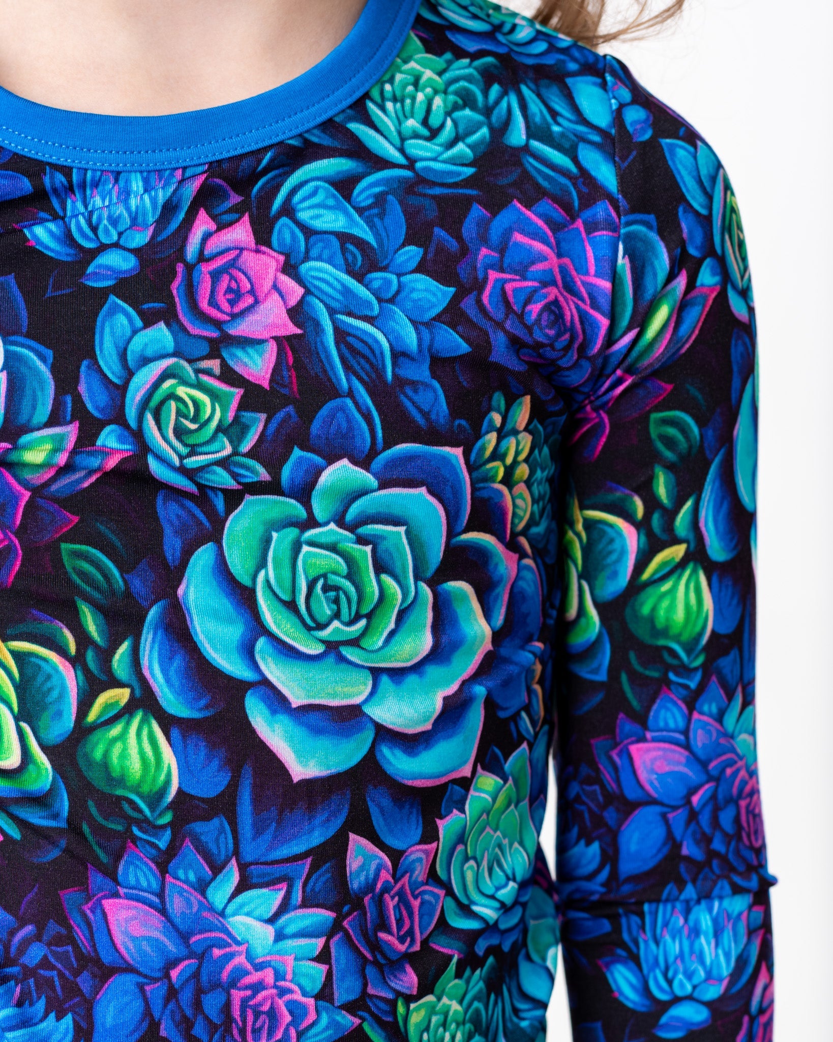 Electric Succulents | Bamboo Two-piece Pajamas