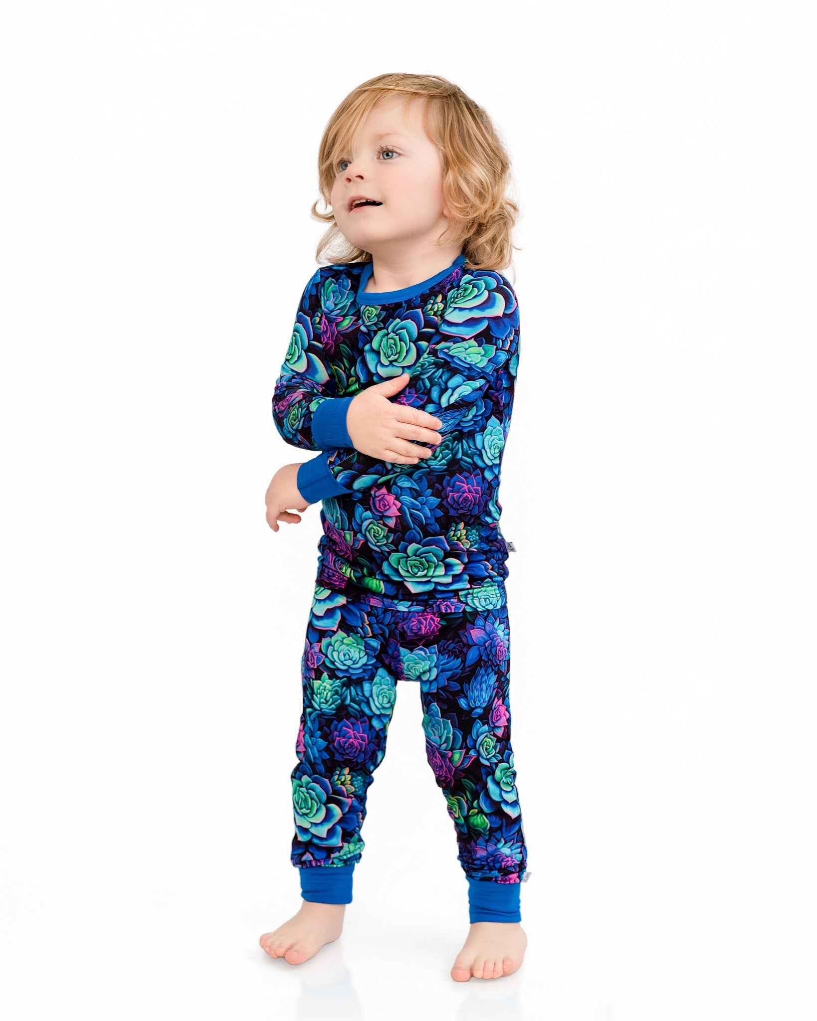 Electric Succulents | Bamboo Two-piece Pajamas