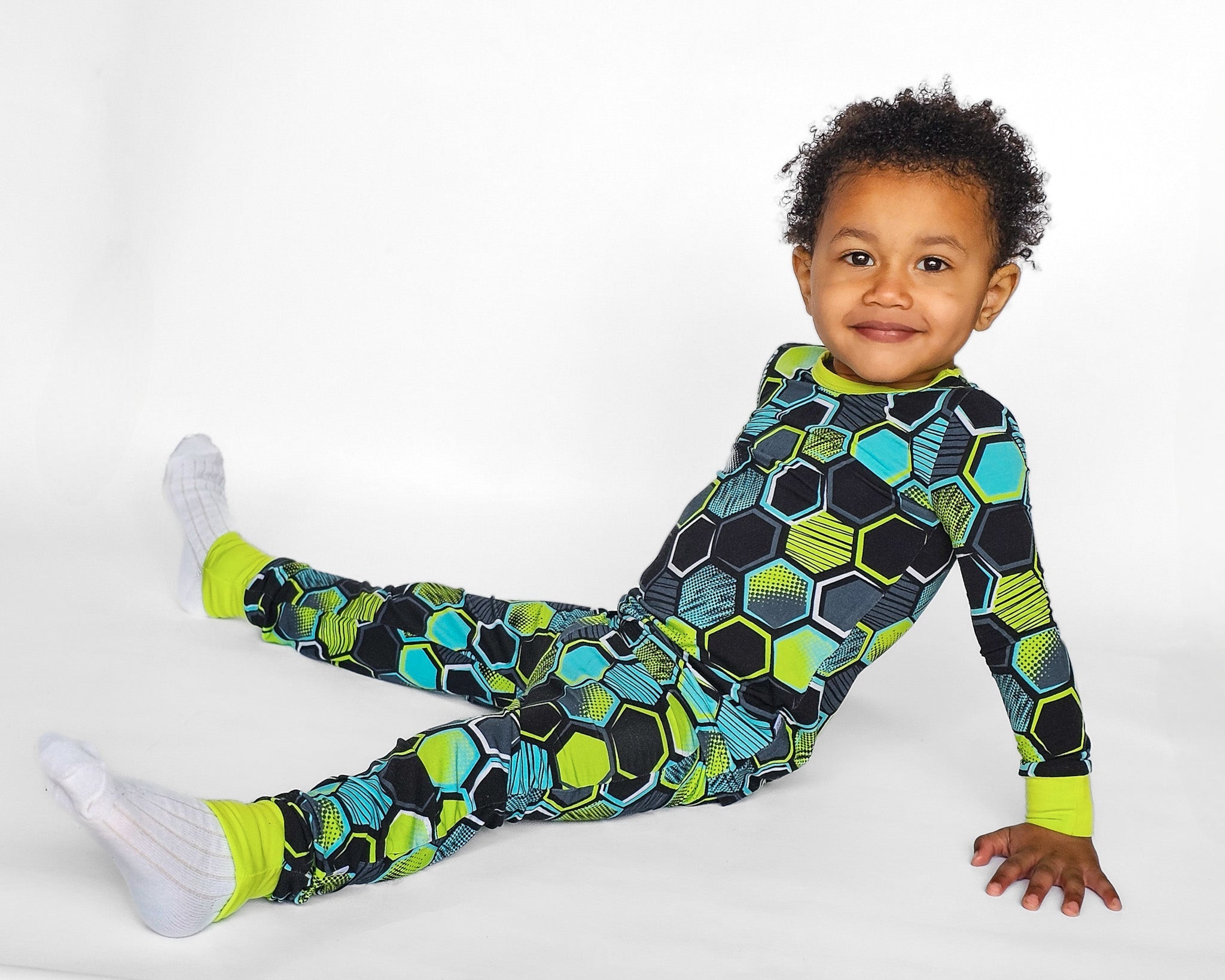 Blitz | Two-piece Bamboo Long Sleeve Toddler & Kids Pajamas