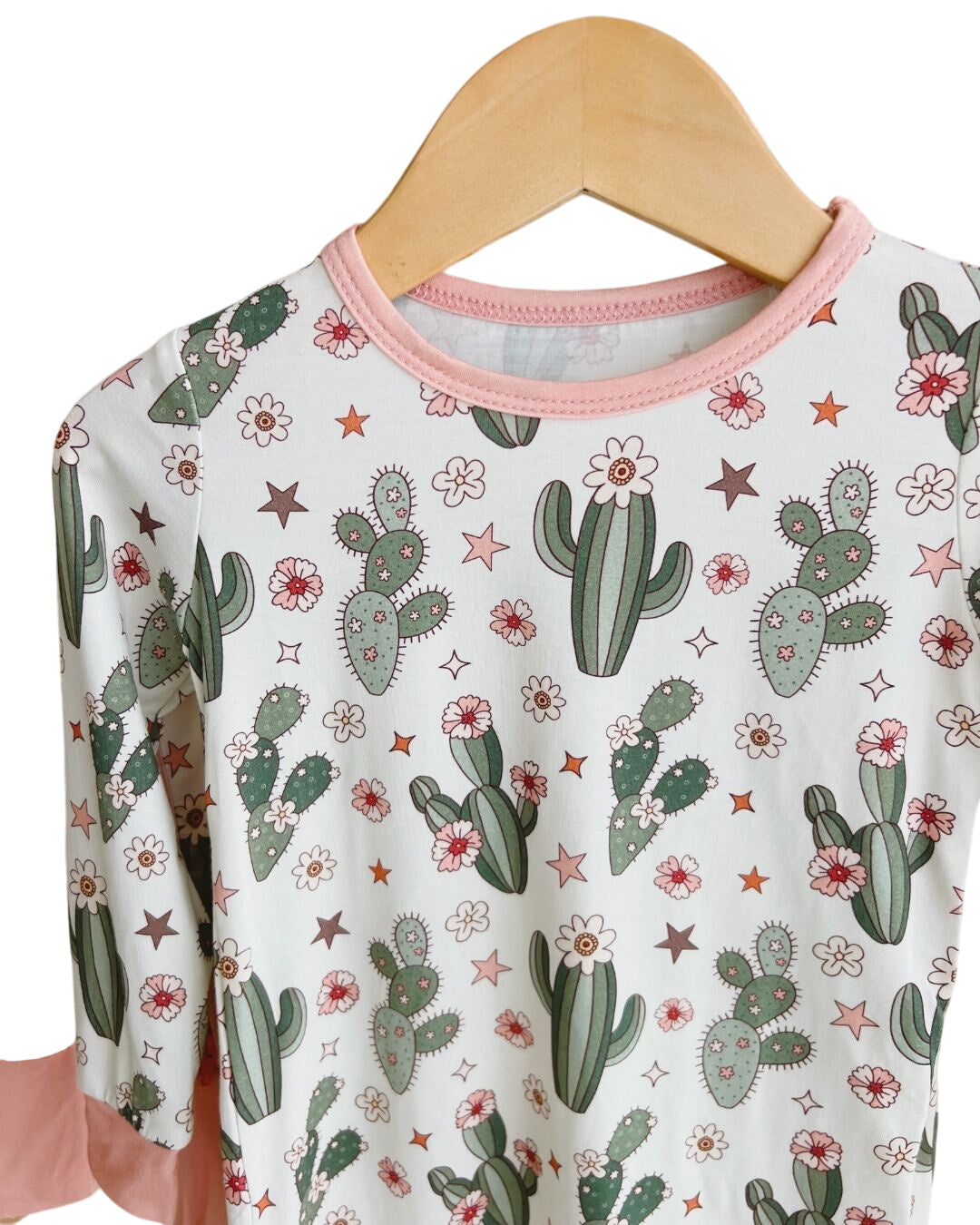 Bamboo Two Piece Set | Cactus Flowers