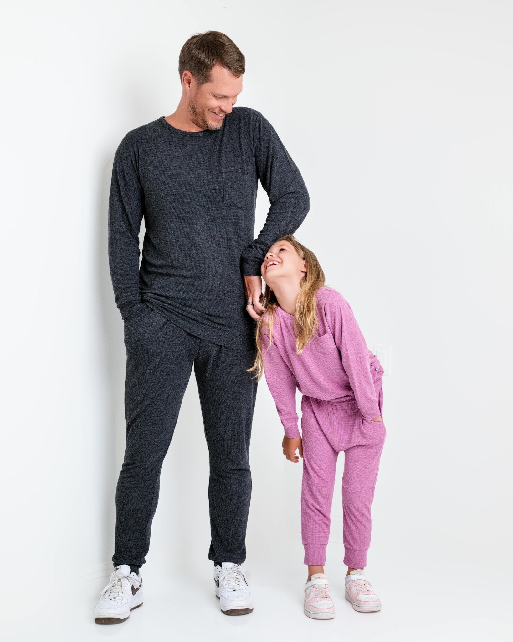 Bamboo Waffle Men's Jogger Pants-line Dry Only