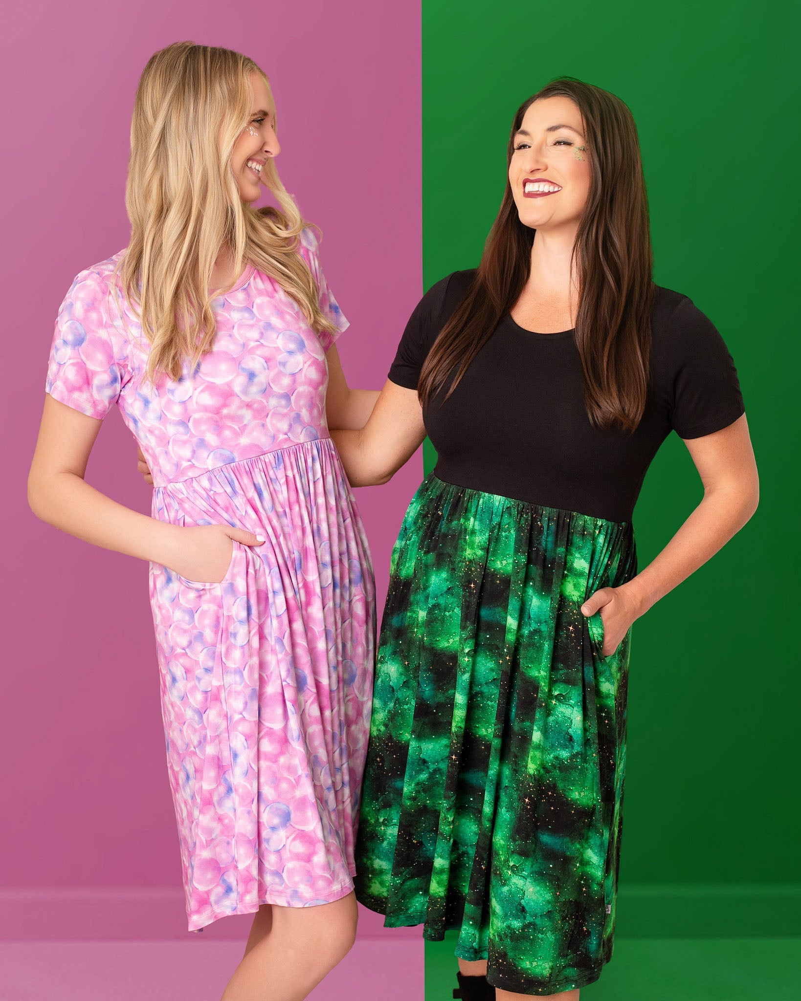 Wicked Cute | Green Galaxy Elixir | Women's Bamboo Dress