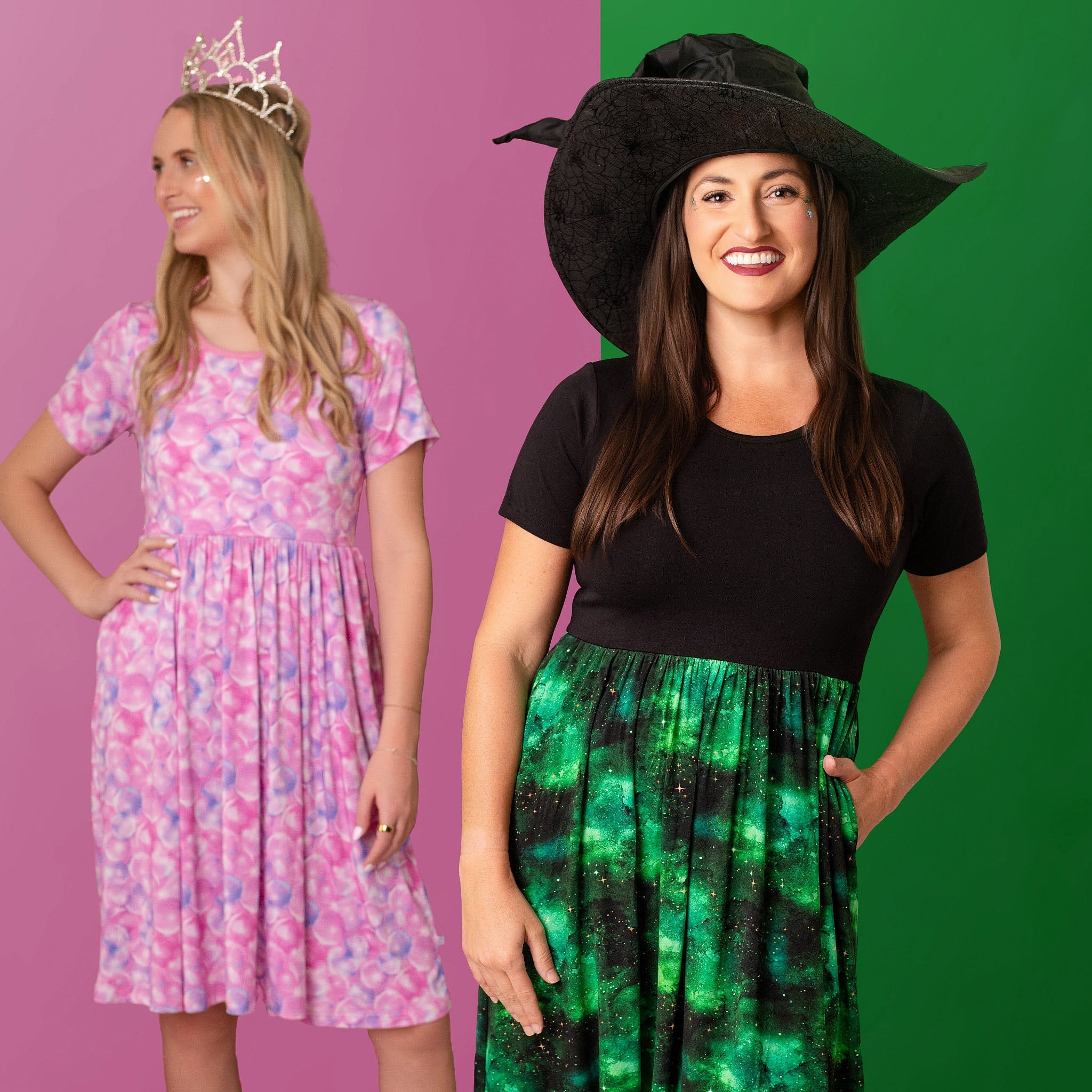 Wicked Cute | Green Galaxy Elixir | Women's Bamboo Dress