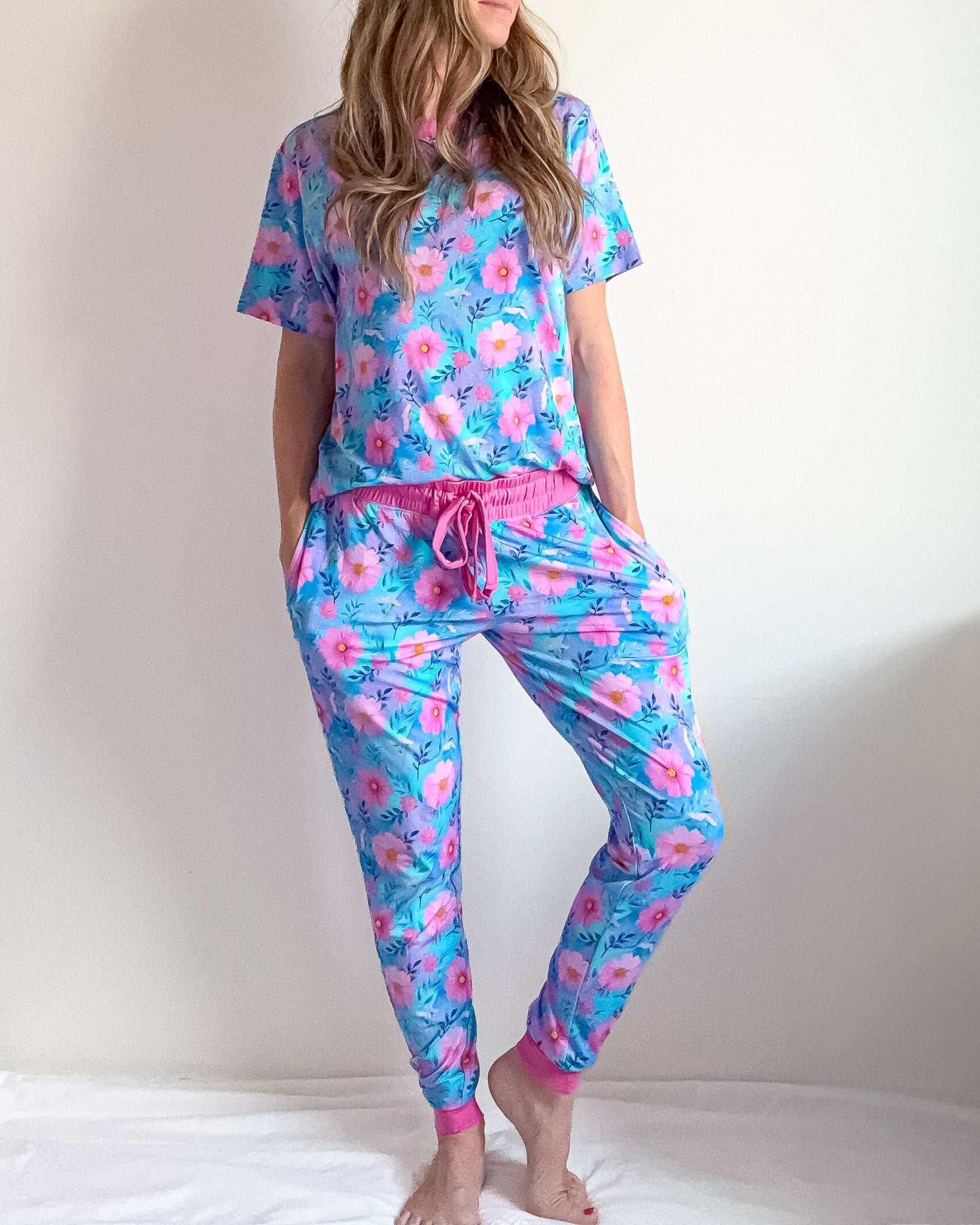Dreamy Cosmos | Women's Bamboo Jogger Pajama Pants