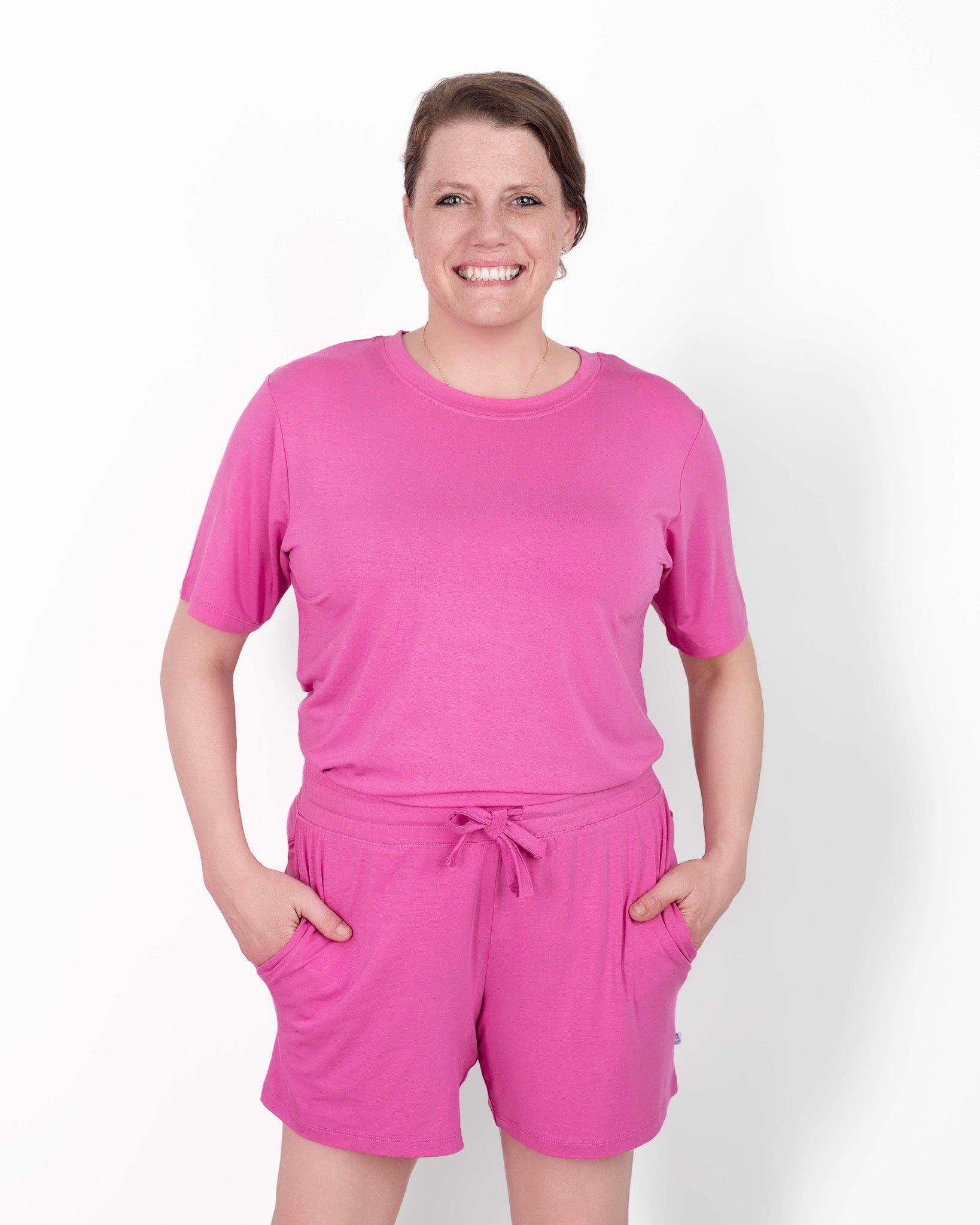 Fuchsia | Adult Bamboo Short Sleeve T-shirt