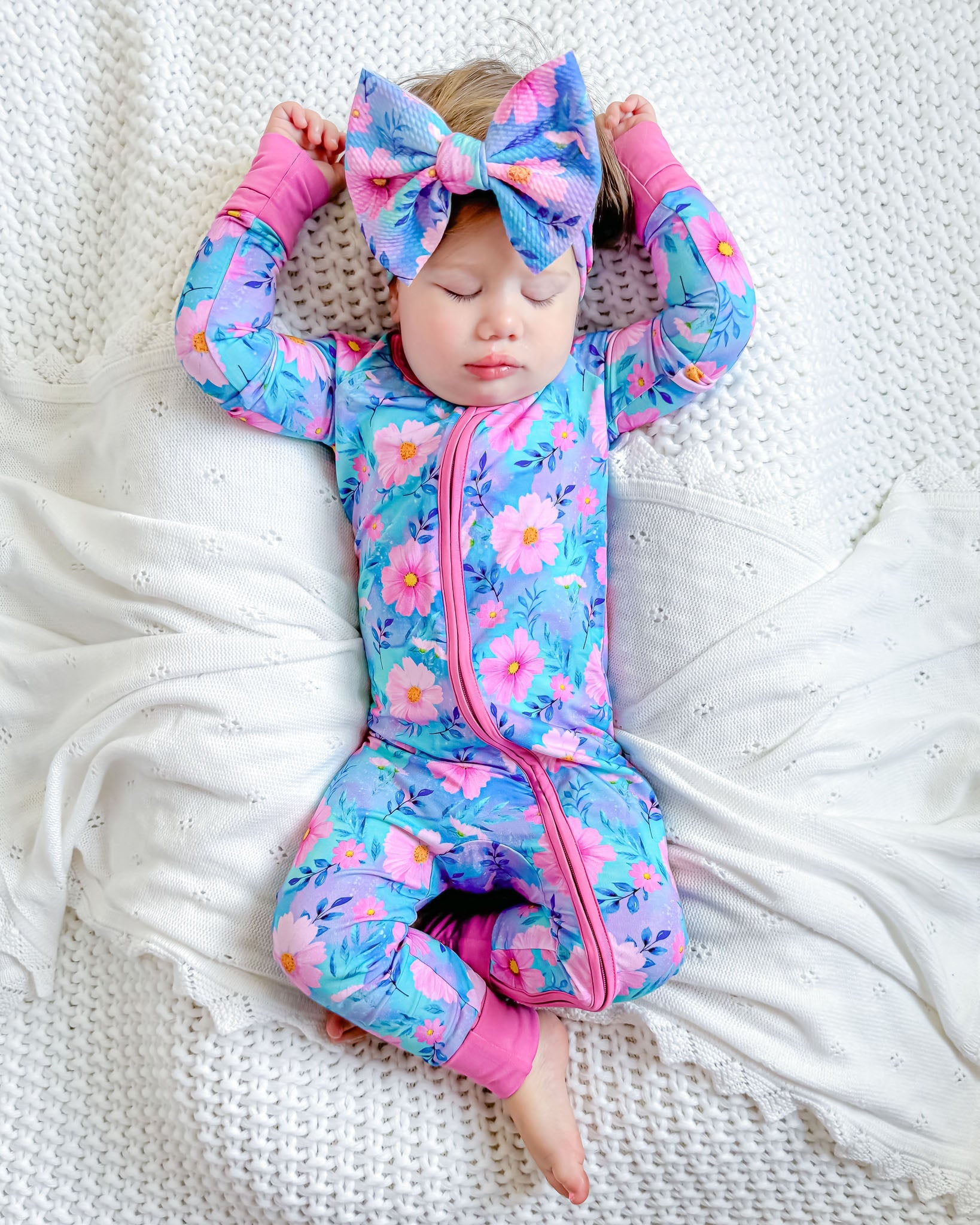Dreamy Cosmos | Convertible Bamboo Zipper Baby Pajamas