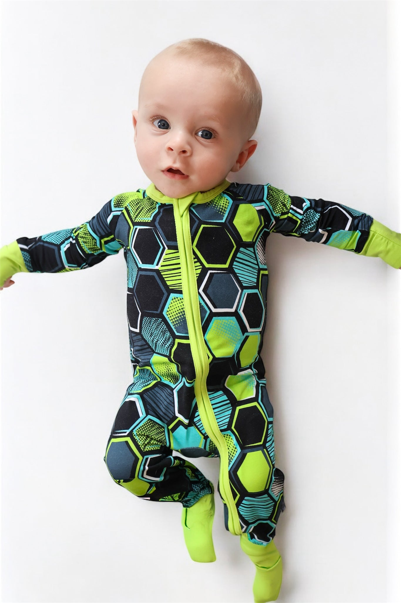 Blitz | Convertible Bamboo Zipper Baby Pajamas