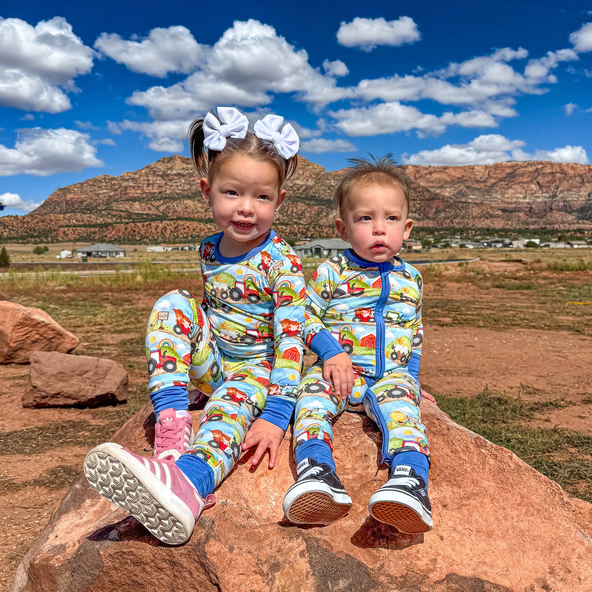 Farm Friends | Bamboo Zipper Pajamas