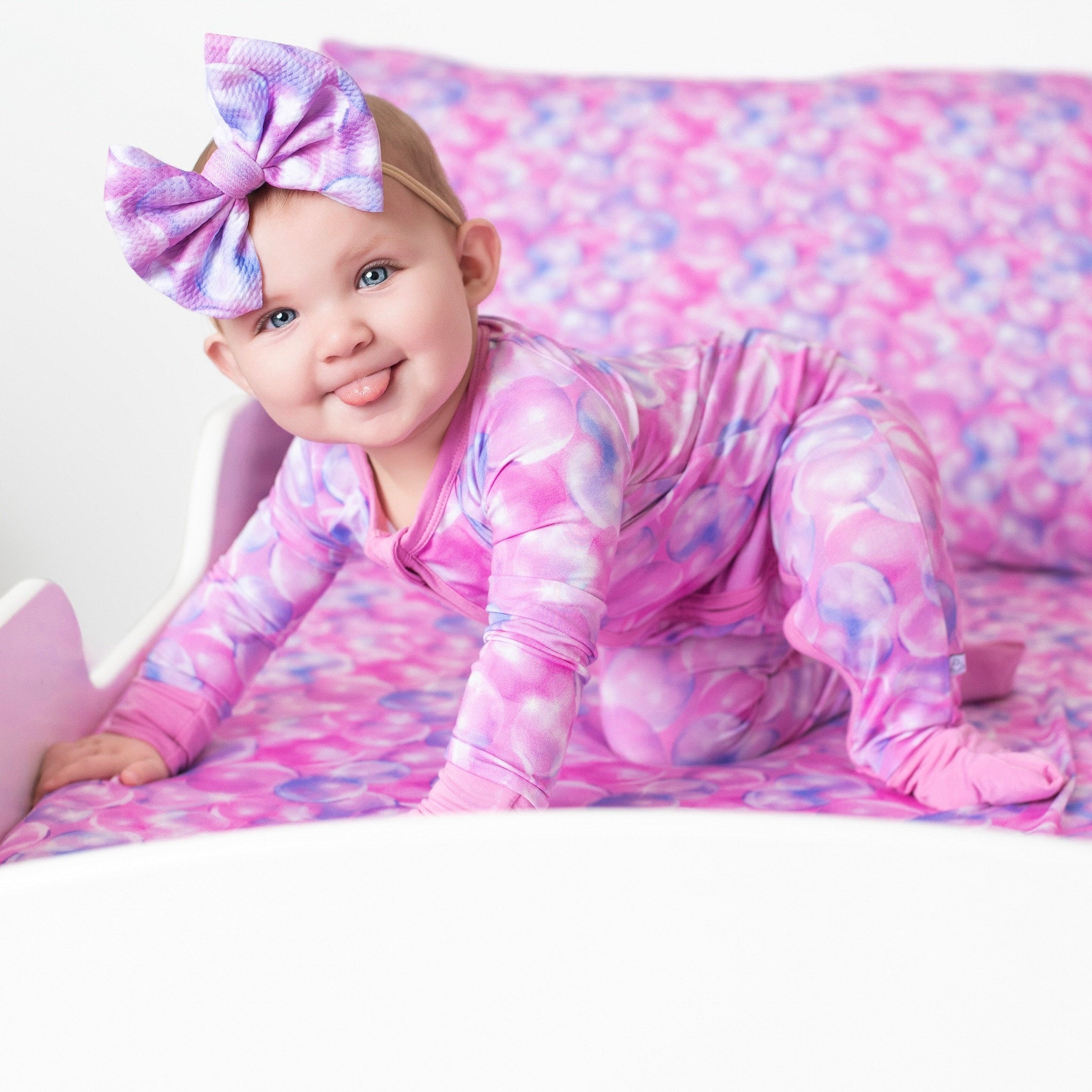 Wicked Cute | Bubbles | Bamboo Zipper Pajamas