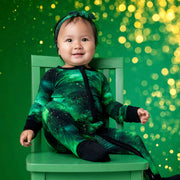 Wicked Cute | Green Galaxy Elixir | Bamboo Zipper Pajamas