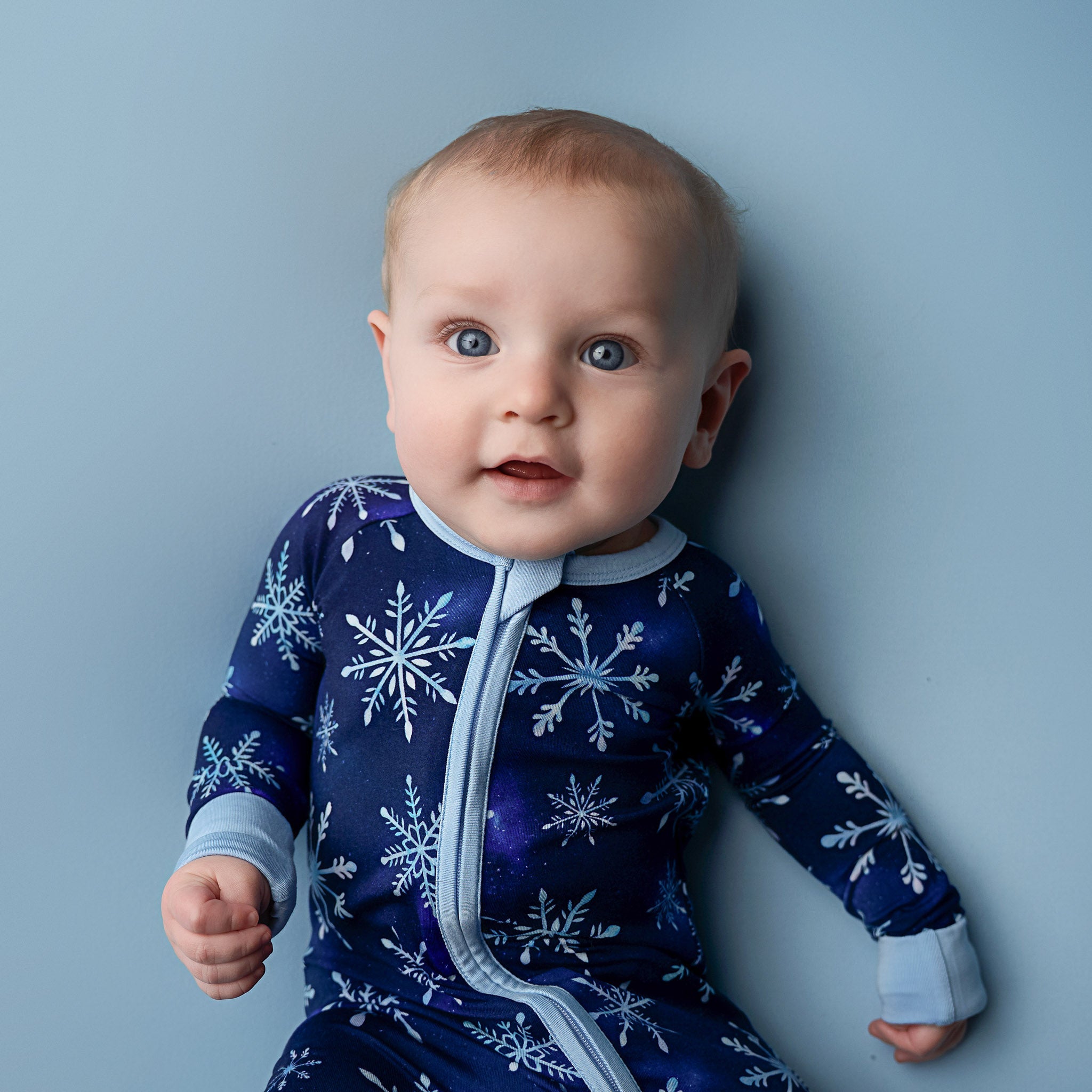 Icy Snowflakes | Bamboo Zipper Pajamas