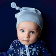Icy Blue | Bamboo Baby Knotted Hat