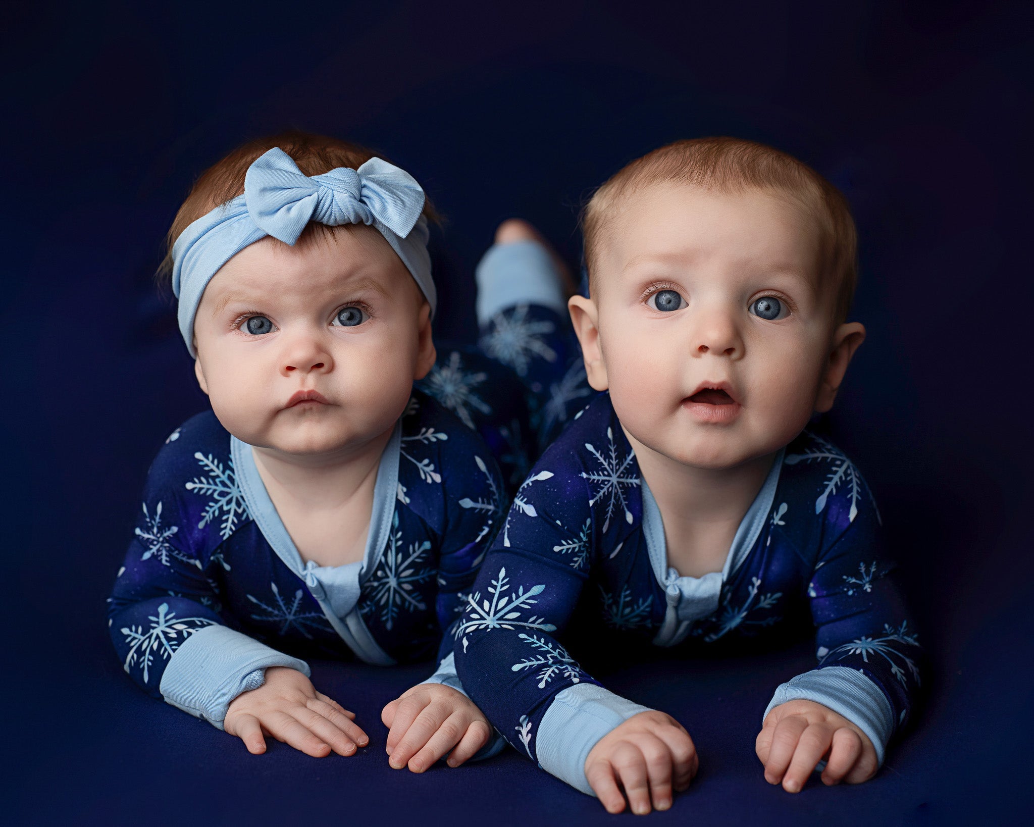 Icy Snowflakes | Bamboo Zipper Pajamas