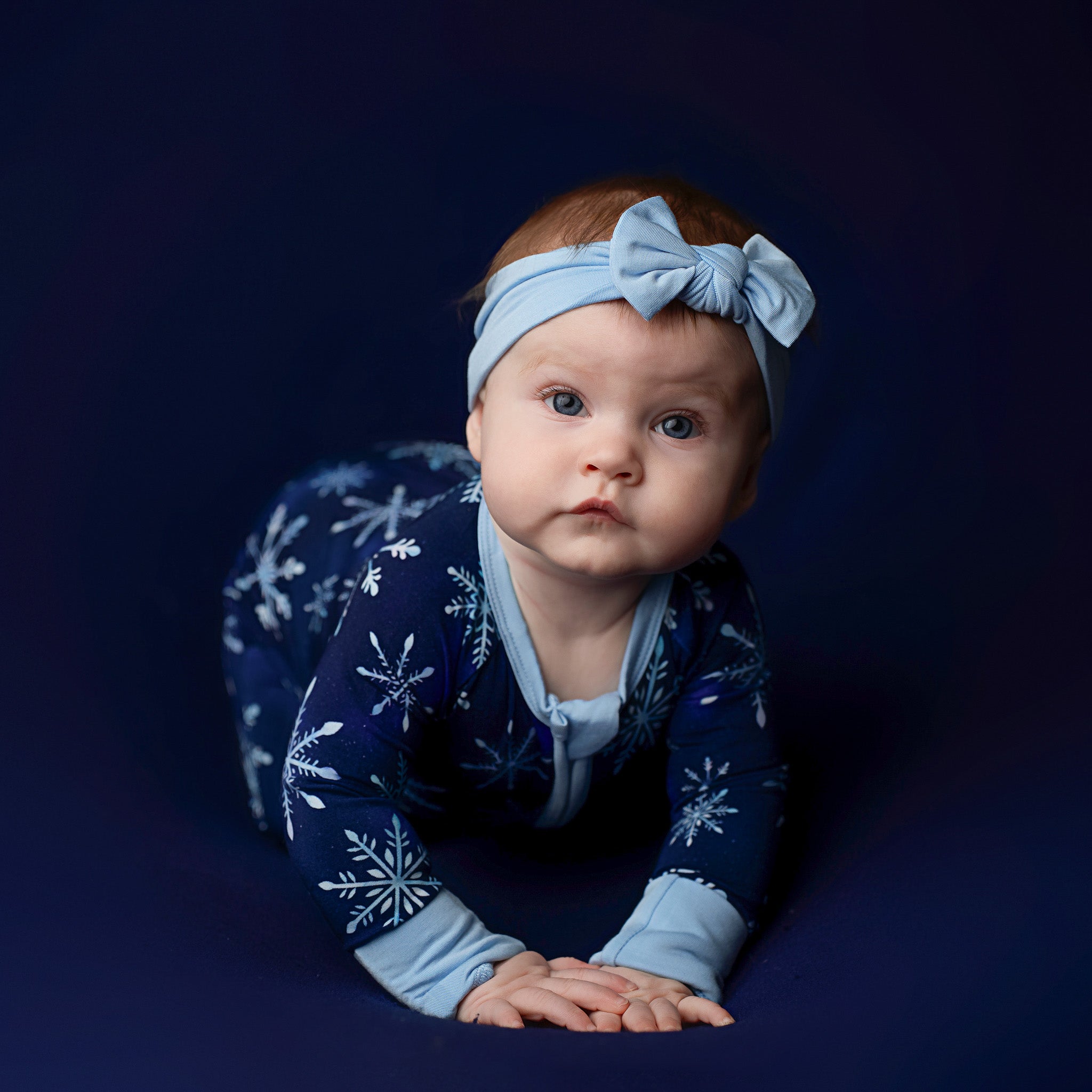 Icy Snowflakes | Bamboo Zipper Pajamas