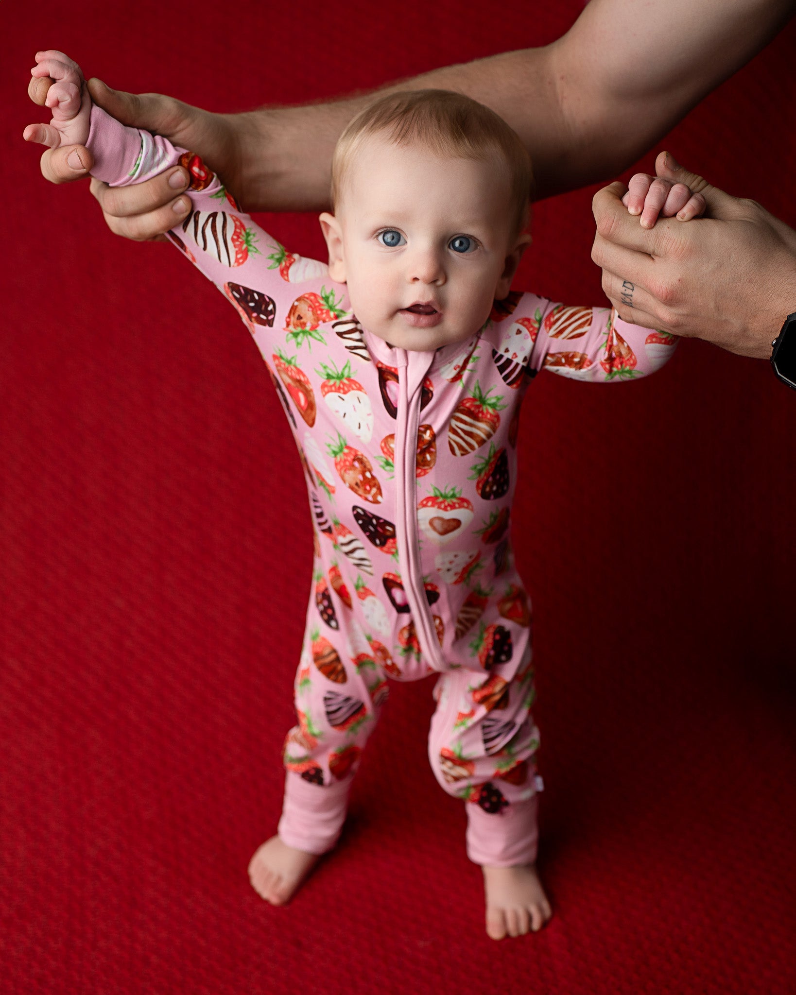 Sweet Strawberries | Bamboo Zipper Pajamas