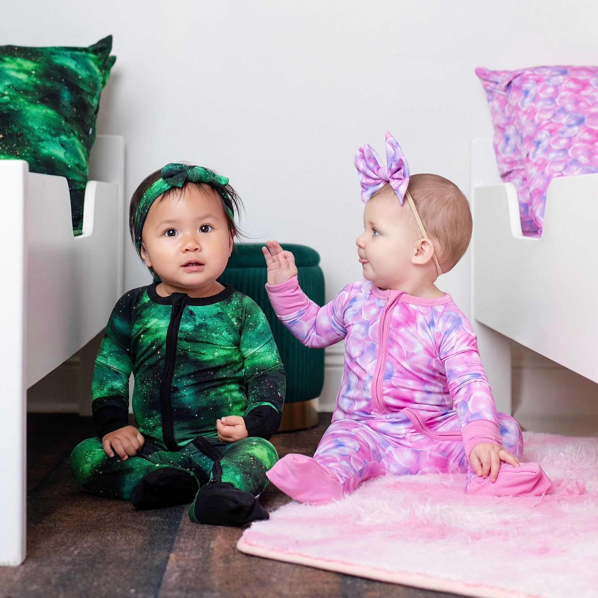 Wicked Cute | Green Galaxy Elixir | Bamboo Headband Bow