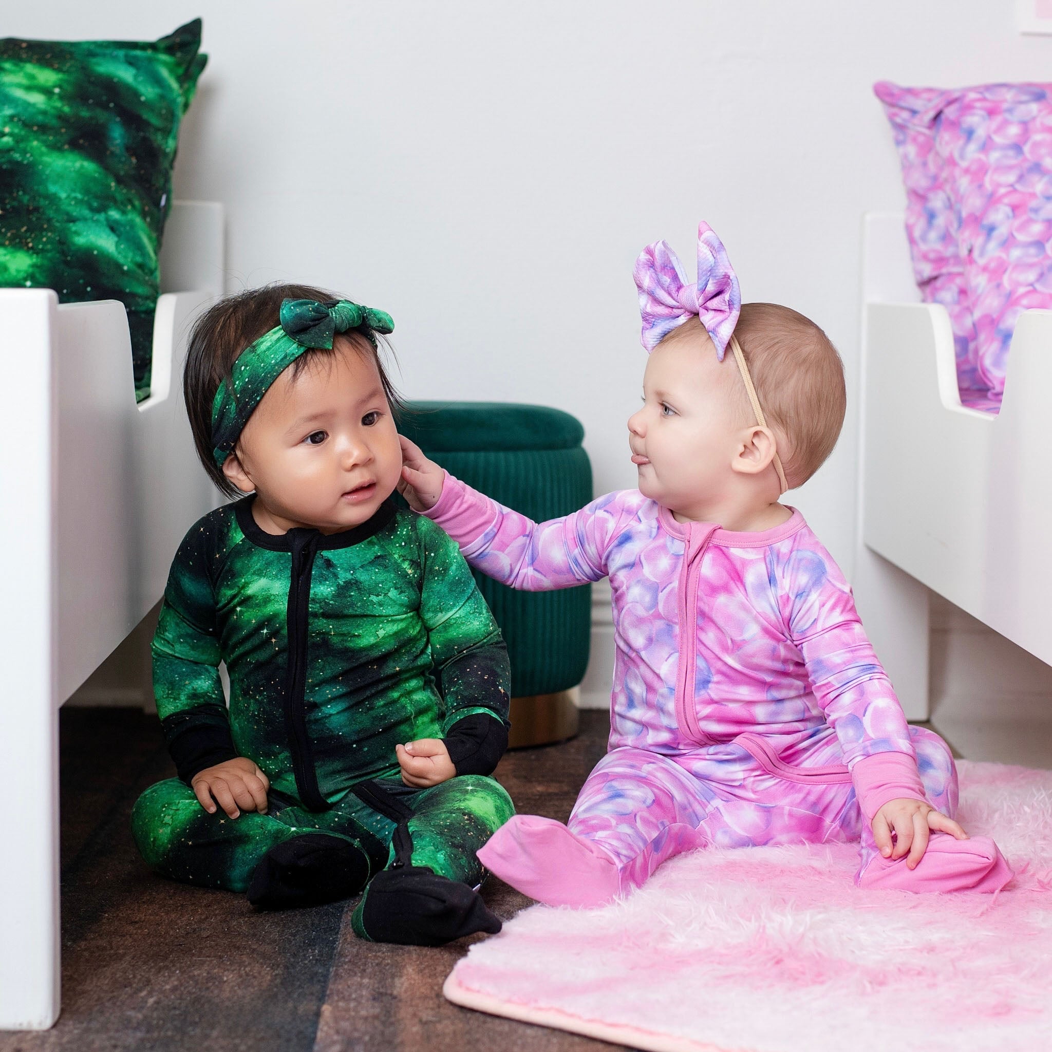 Wicked Cute | Bubbles | Bamboo Zipper Pajamas