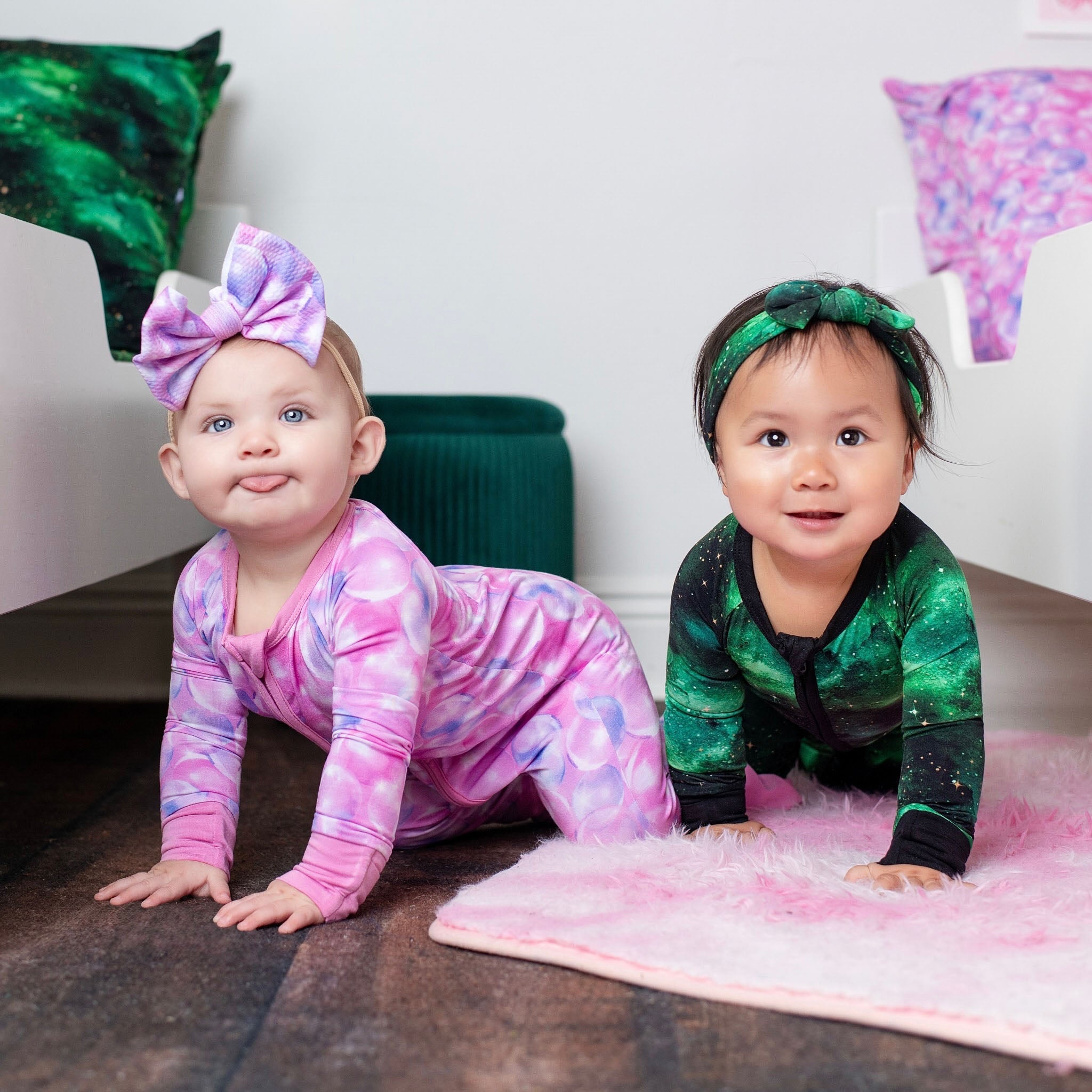 Wicked Cute | Bubbles | Bamboo Zipper Pajamas