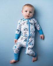 Arctic Huskies | Bamboo Zipper Pajamas